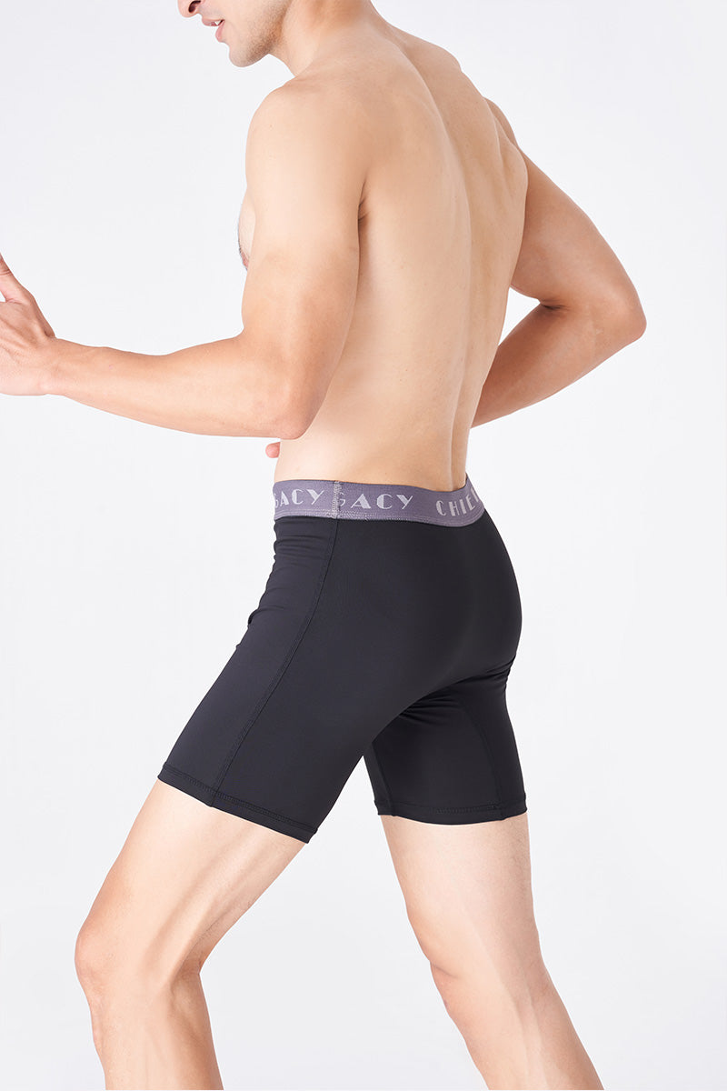 Black Compression Shorts for Men