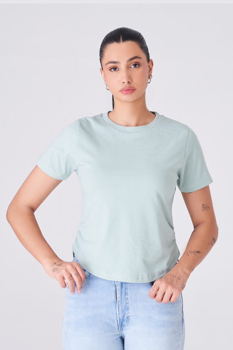 Comfortable and Versatile Light Green T-Shirt