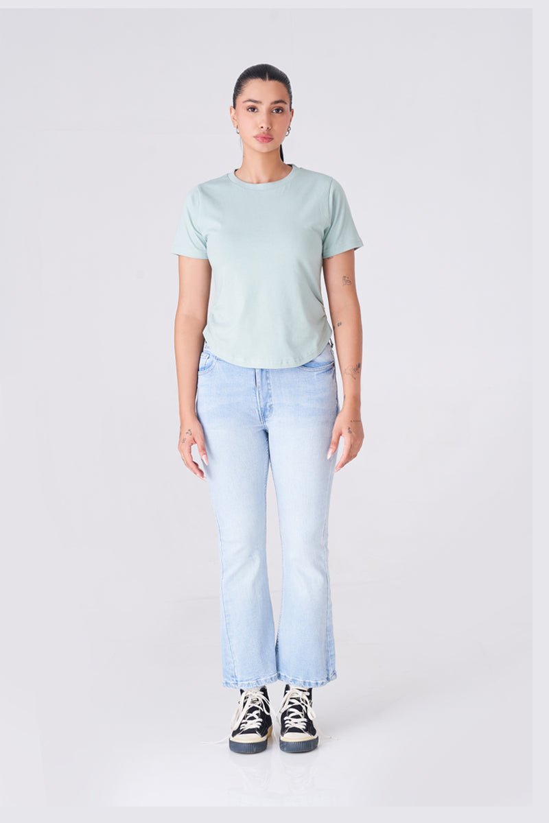 Comfortable and Versatile Light Green T-Shirt
