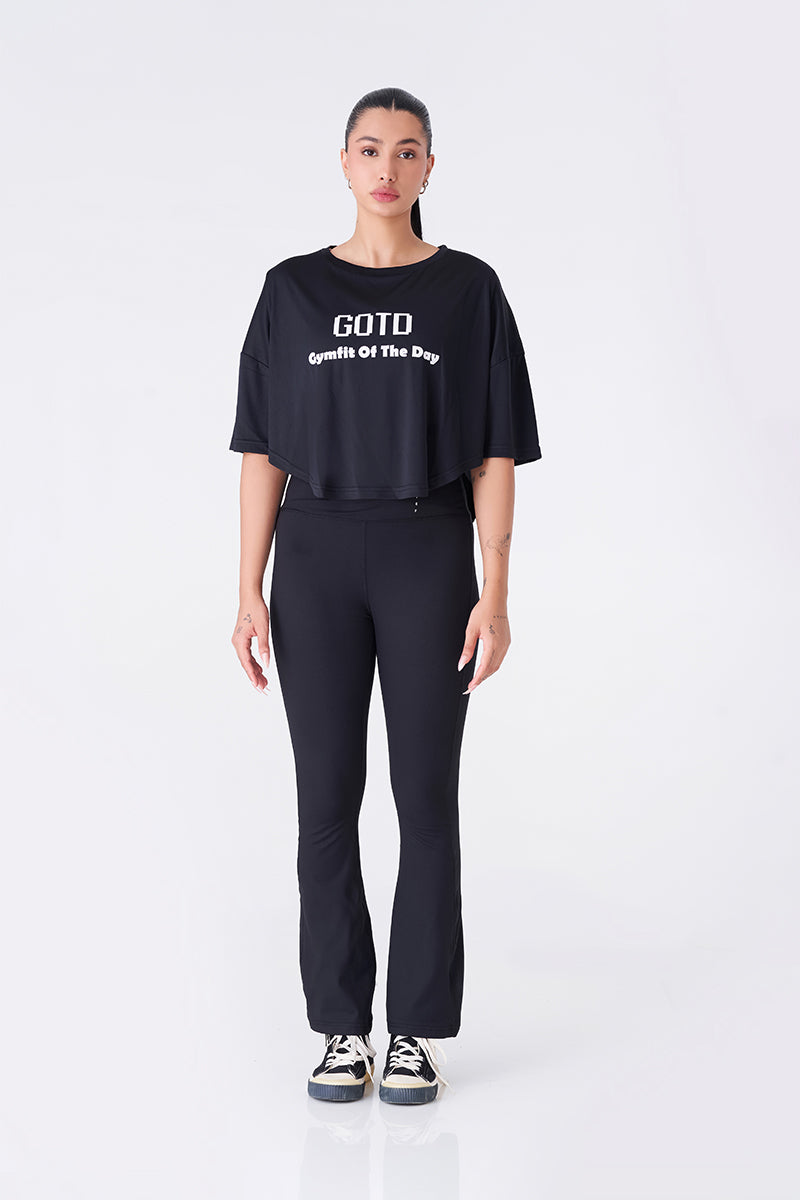Black Oversized Baggy Shirt – Relaxed and Trendy
