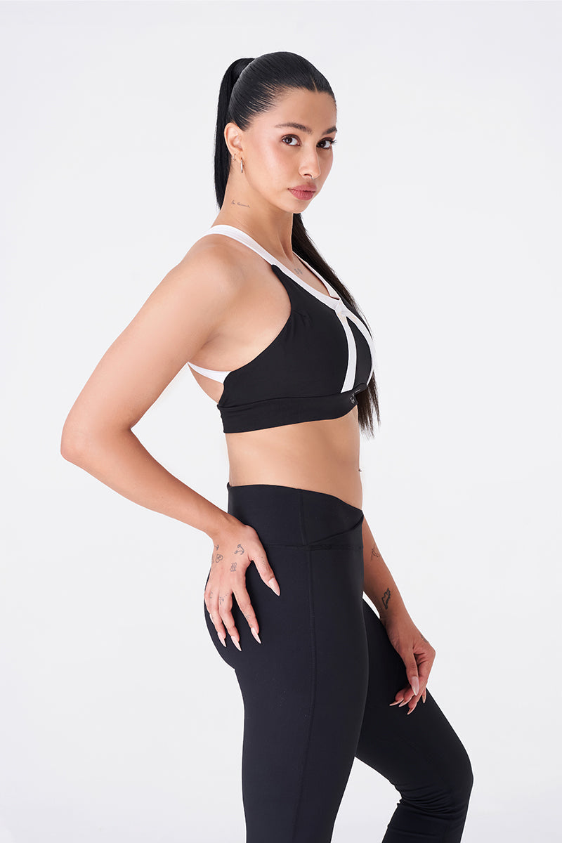 Sleek Black Sports Bra