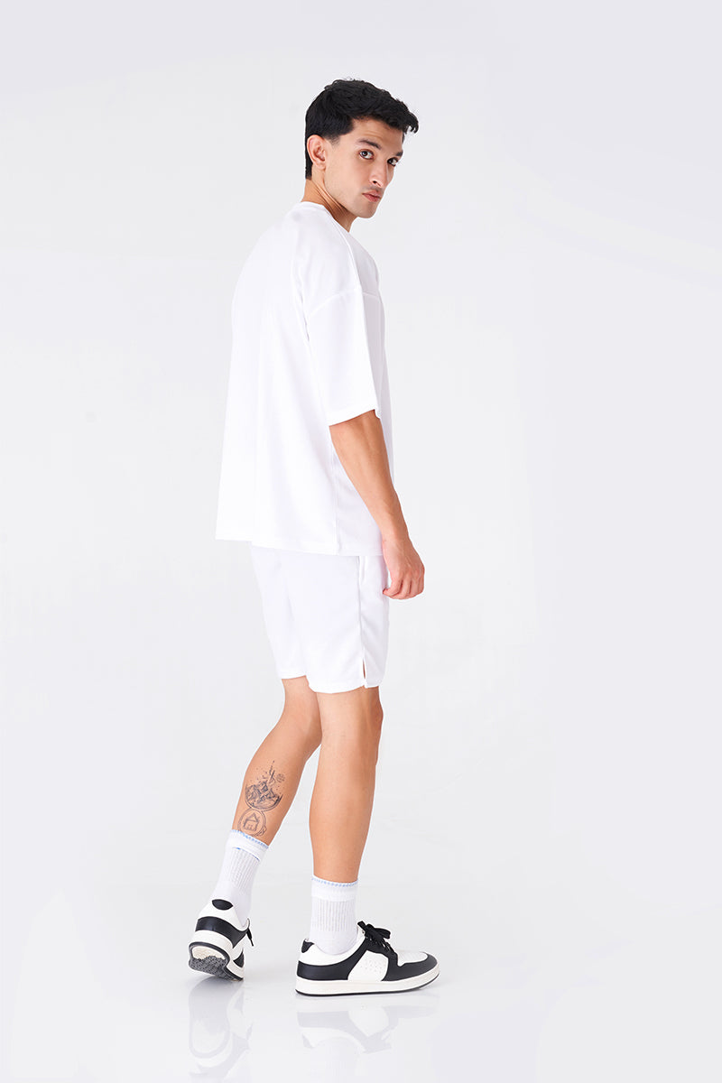 Men's White Performance Gymwear T-Shirt