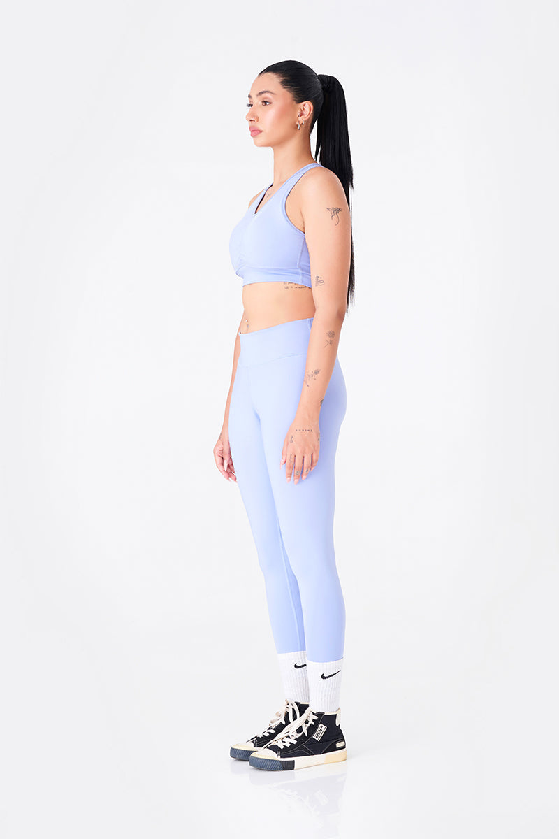 Sleek and Modern Sky Blue Sports Bra & Legging