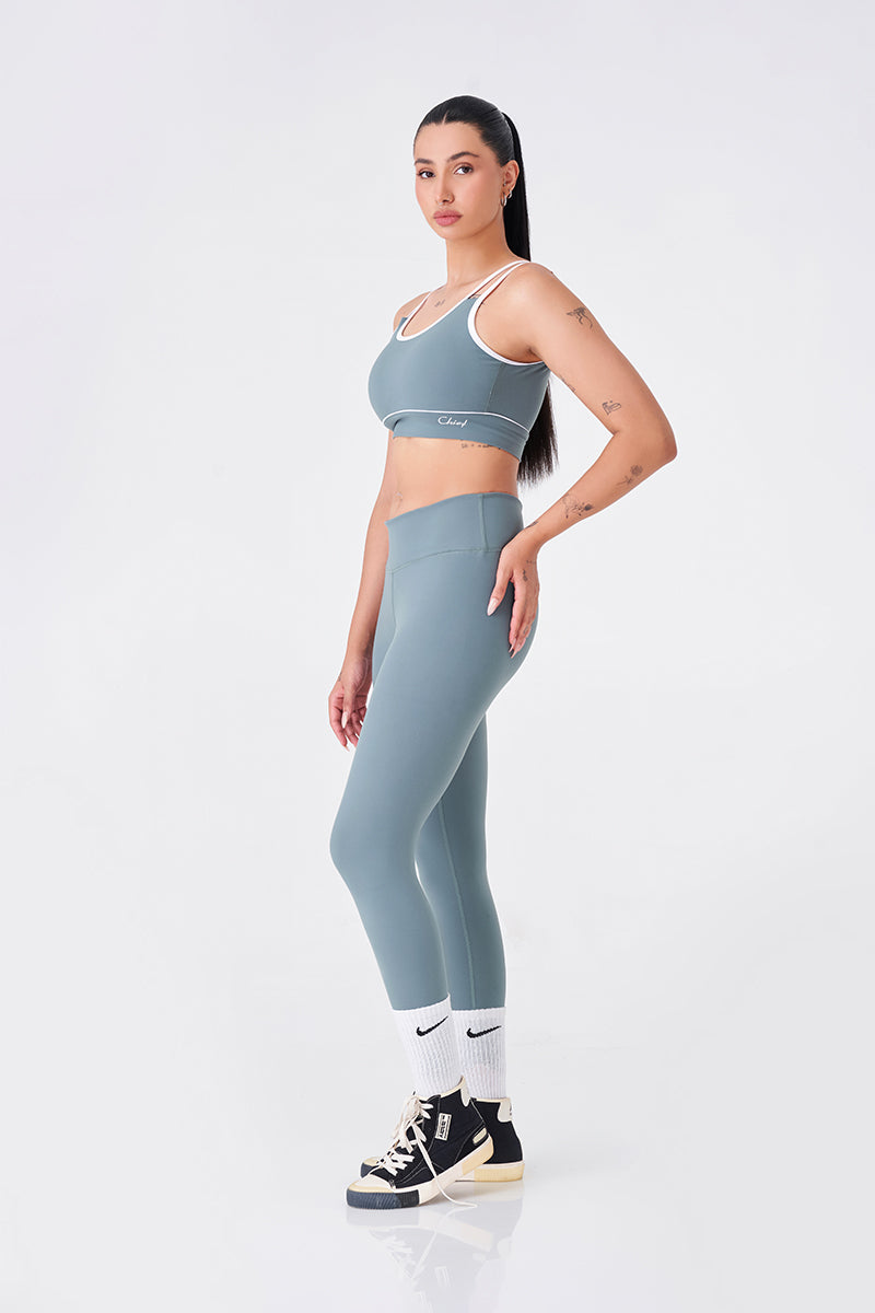 Forest Green Sports Bra & Legging Combo