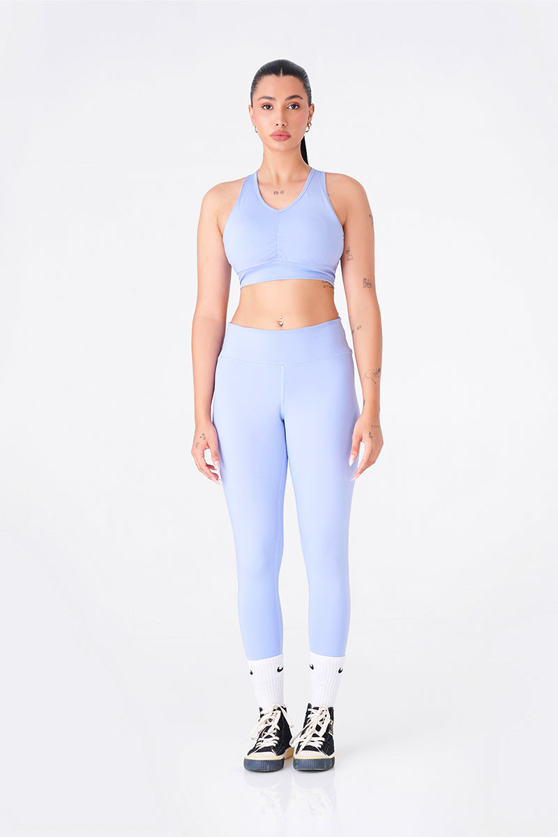 Sleek and Modern Sky Blue Sports Legging