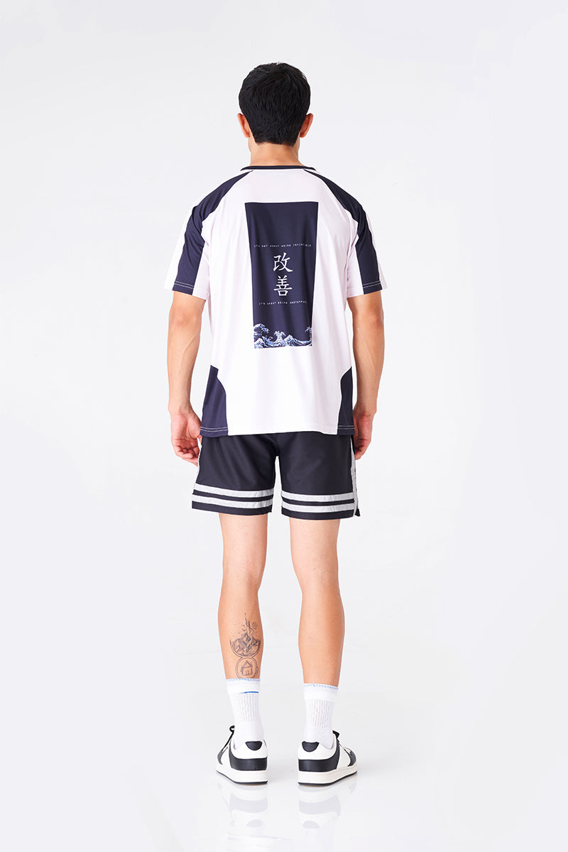 White and Black Oversized T-Shirt