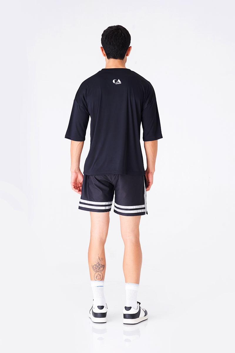 Men's Black Gym T-Shirt for Ultimate Comfort and Flexibility