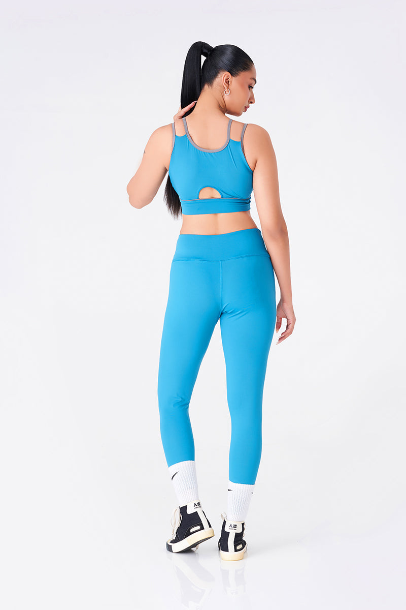 Royal Green Sports Bra & Legging Combo