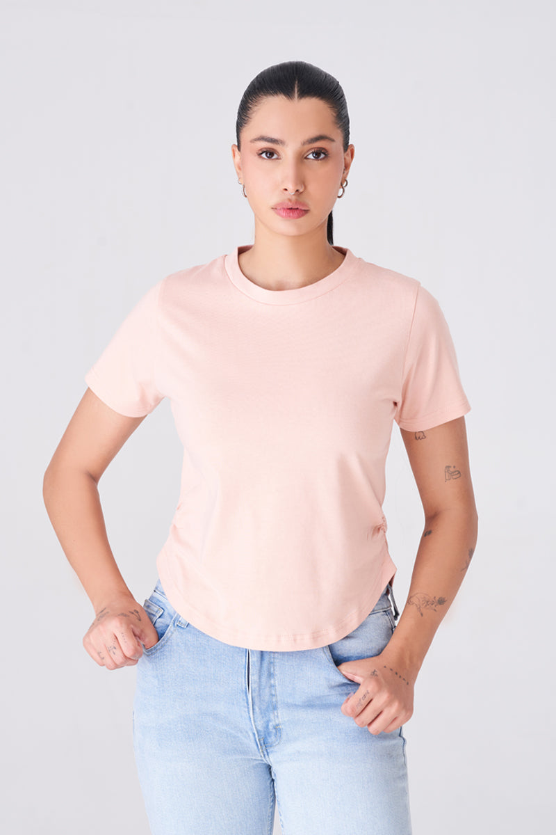 Comfortable and Versatile Dusty Pink T-Shirt