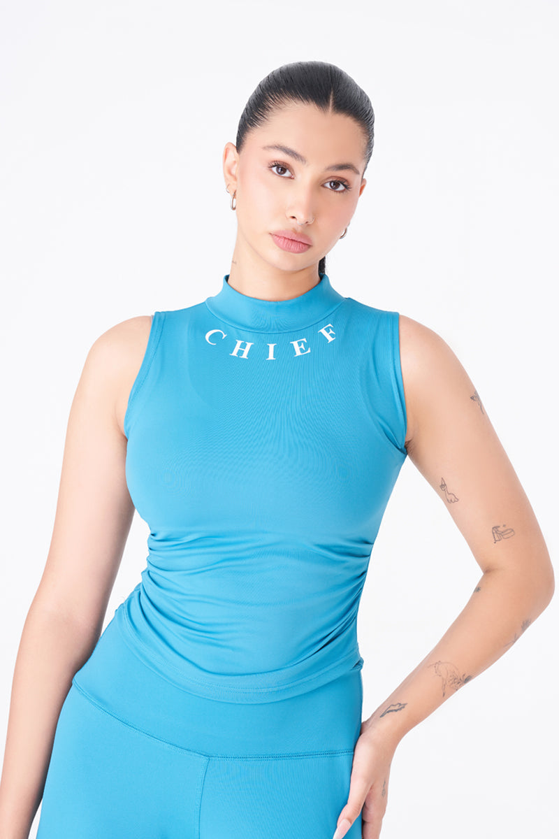 Stylish Royal Green Sleeveless Tank for Workout