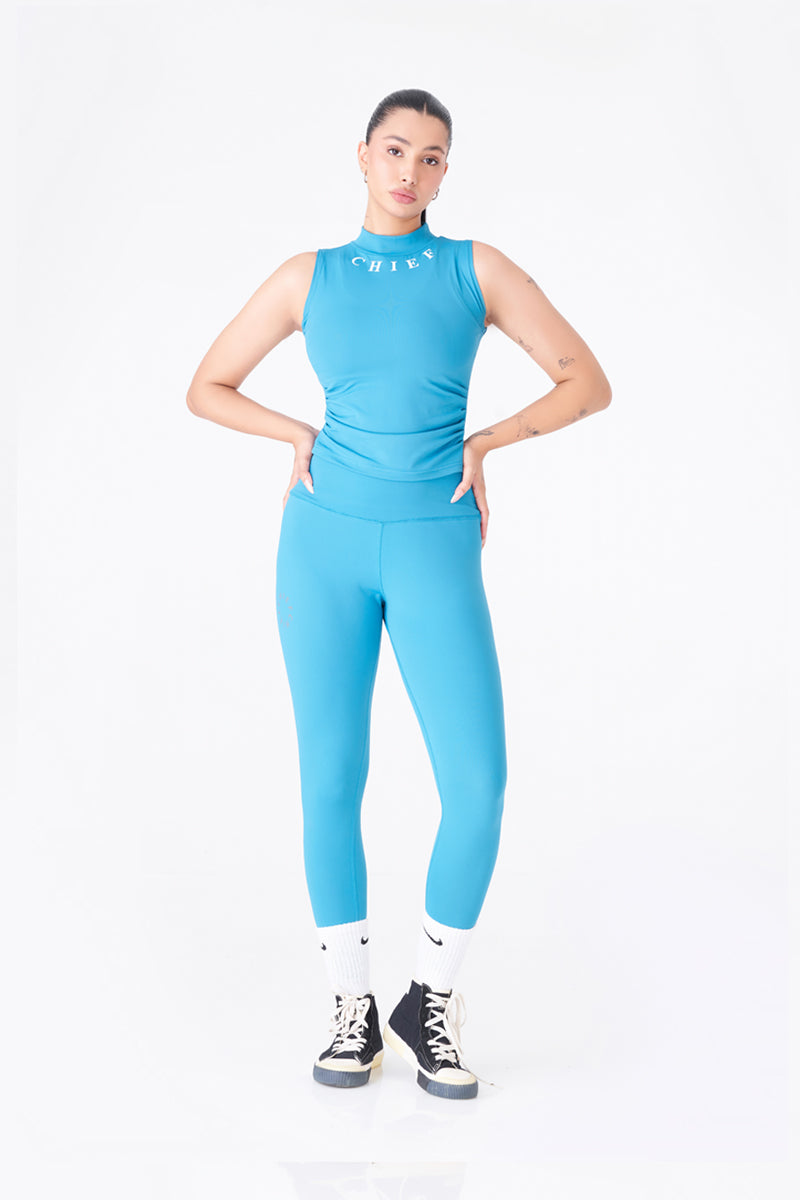 Stylish Royal Green Sleeveless Tank for Workout