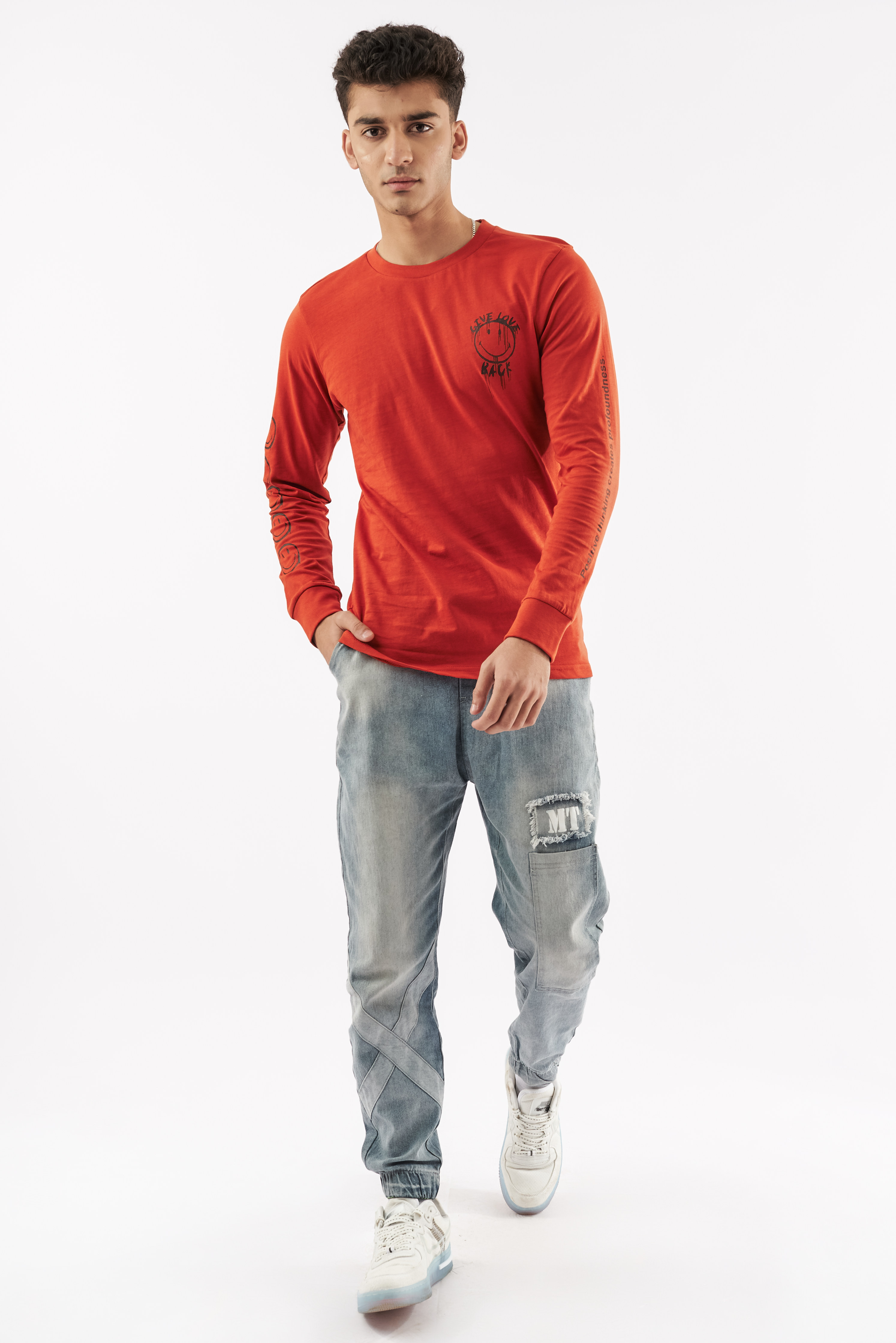 Men's Emoji Graphic T-Shirt Clay Red