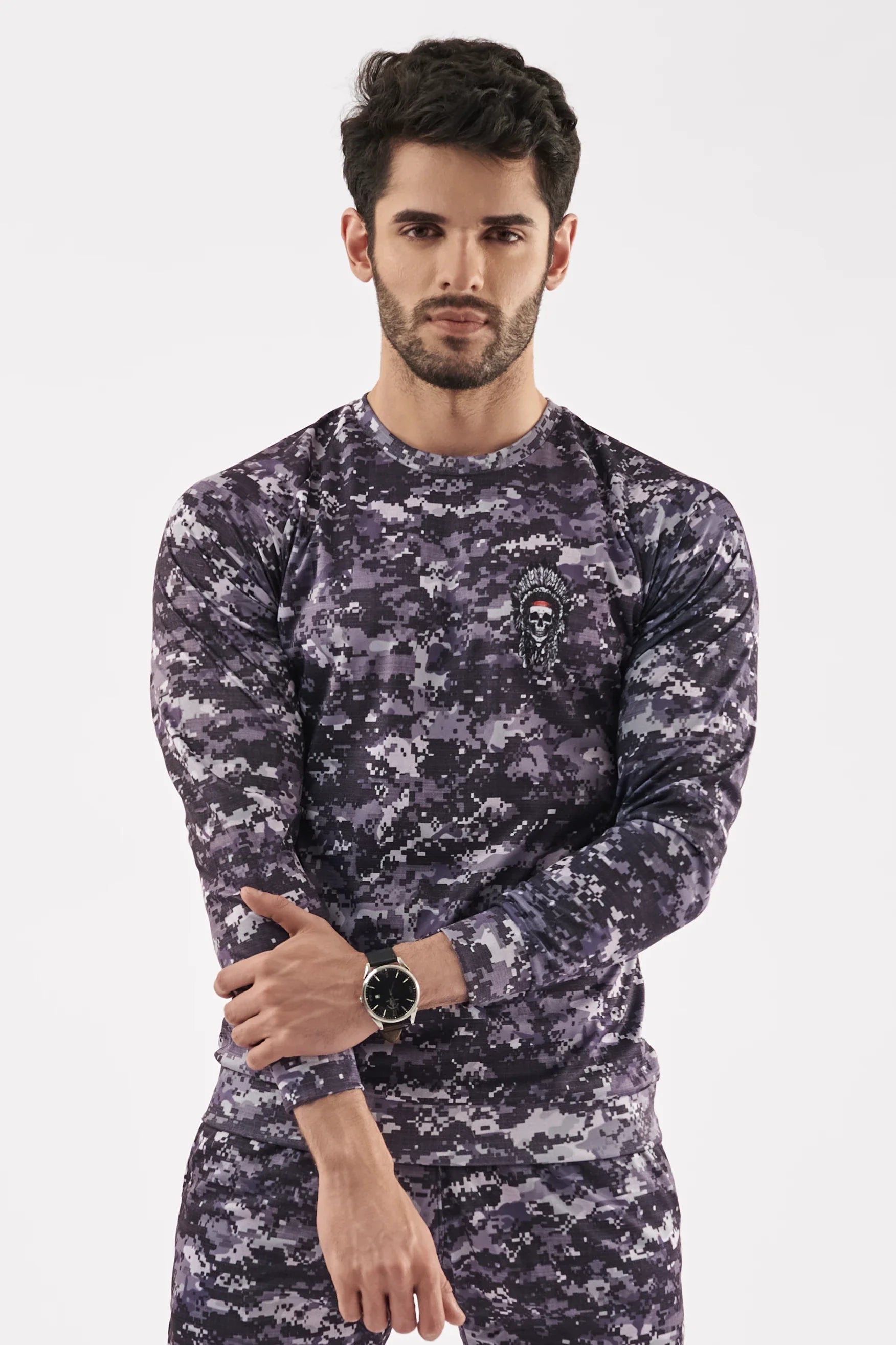 Men's Long Sleeves Camo Shirt