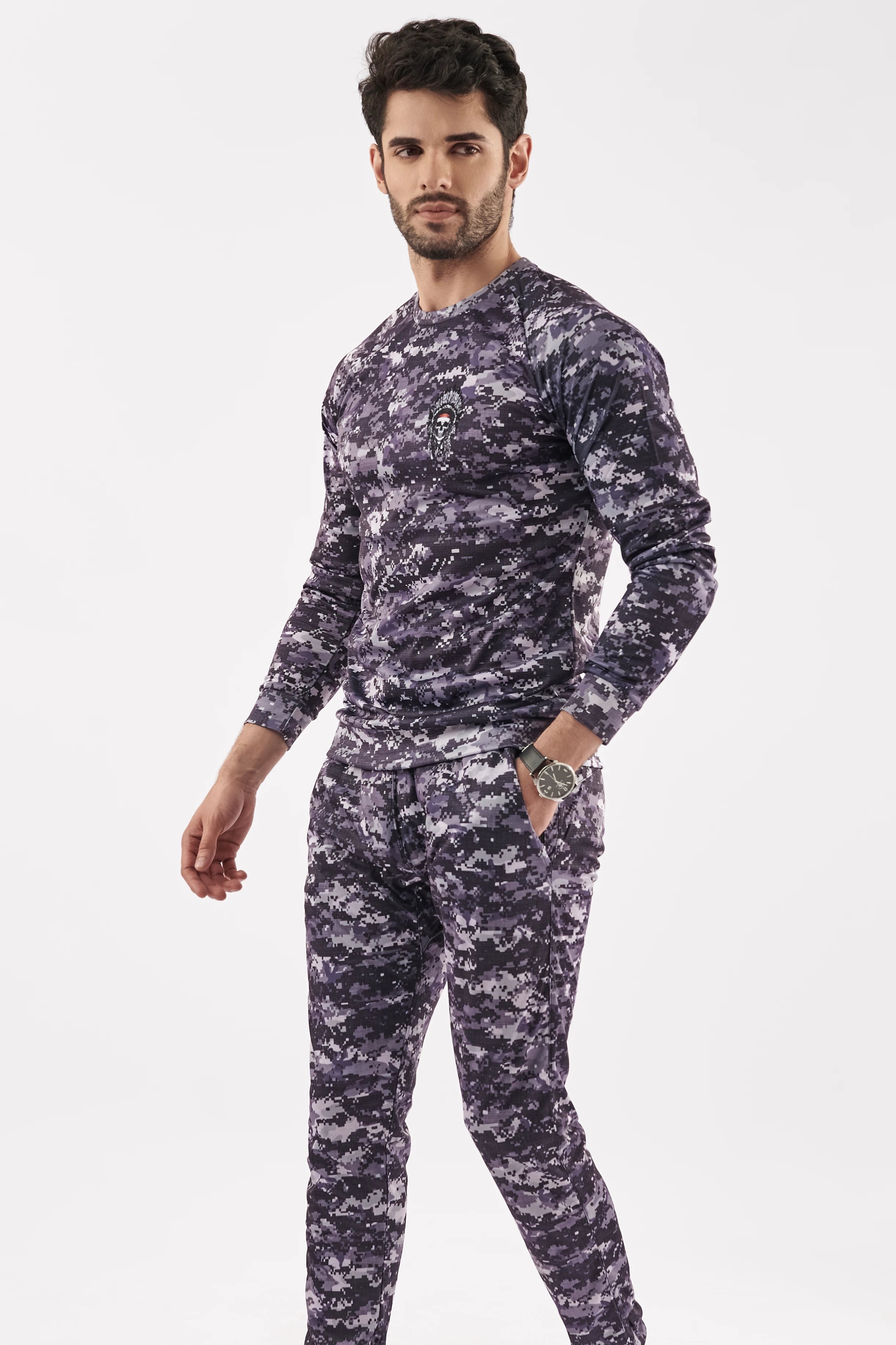 Men's Long Sleeves Camo Shirt & Trouser