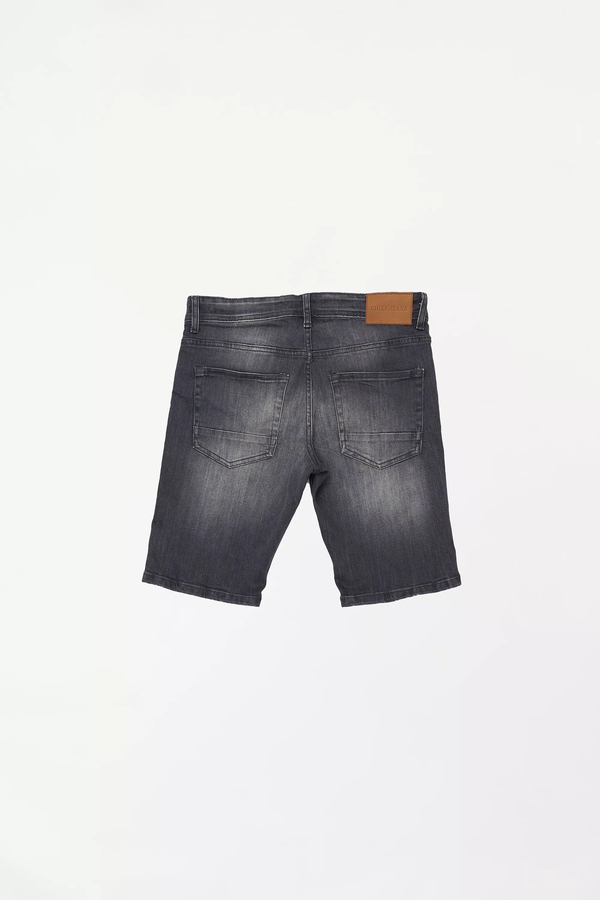 Men's Ripped Denim Shorts Black