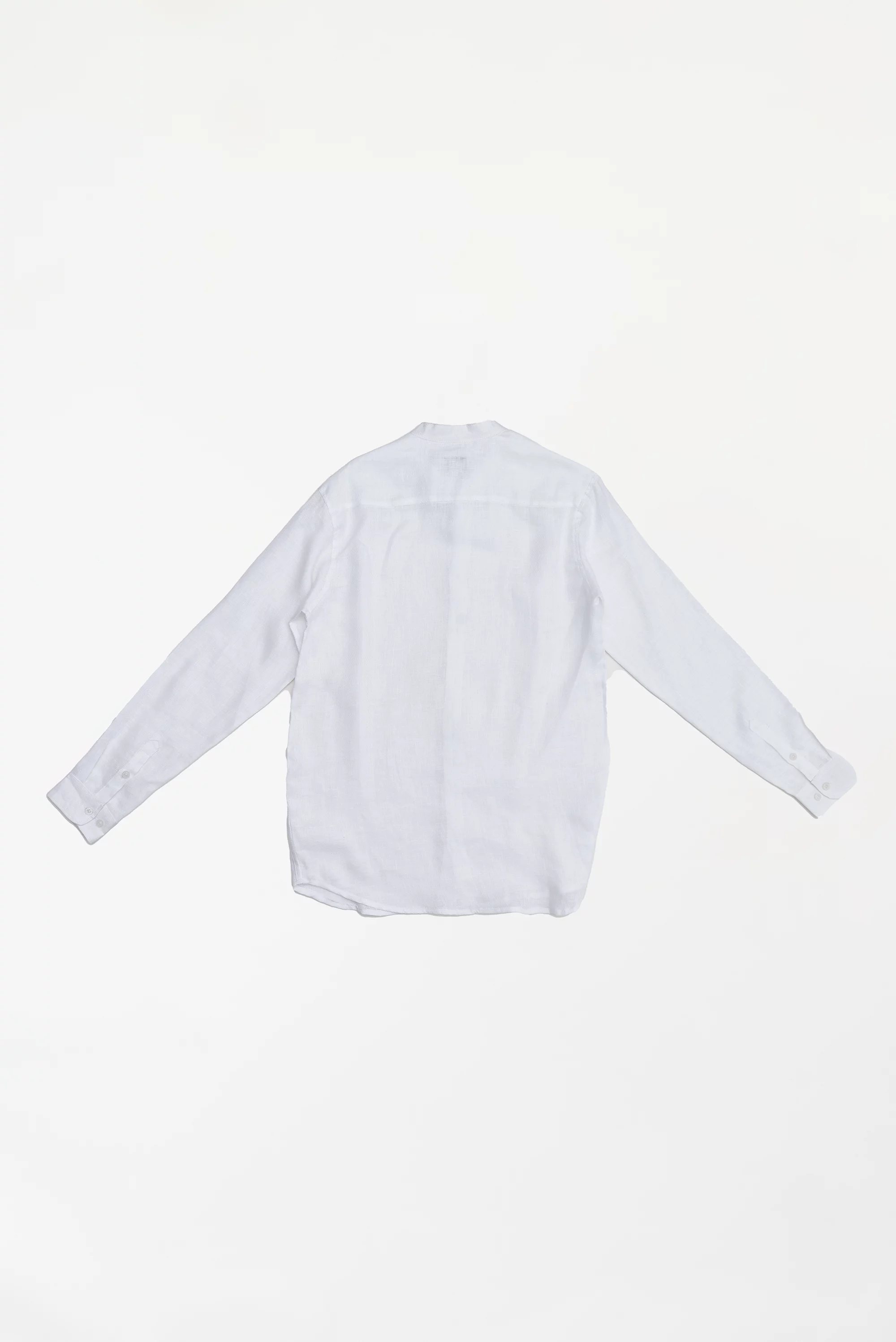 Men's Textured Button-Up Shirt White