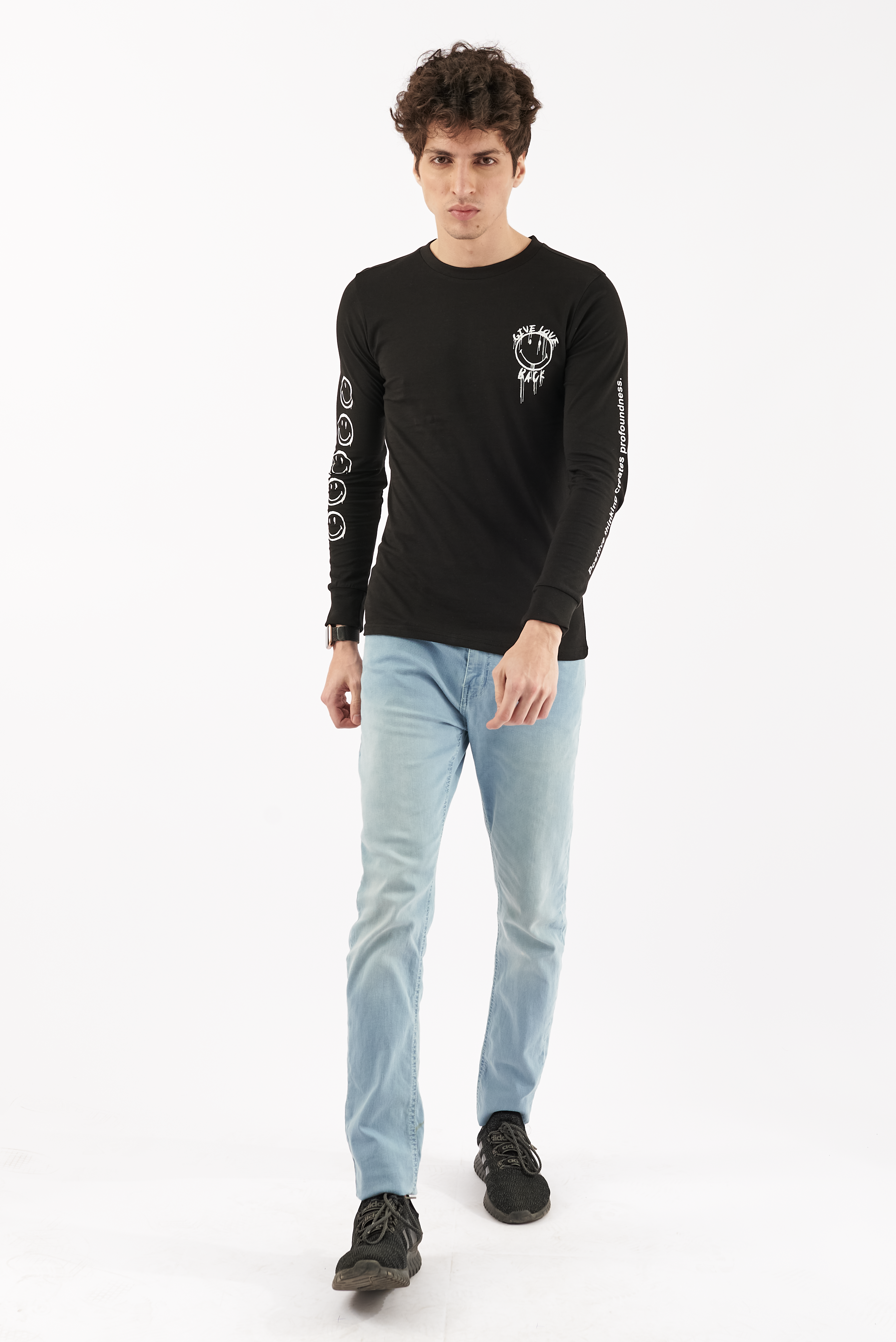Men's Emoji Graphic T-Shirt Black