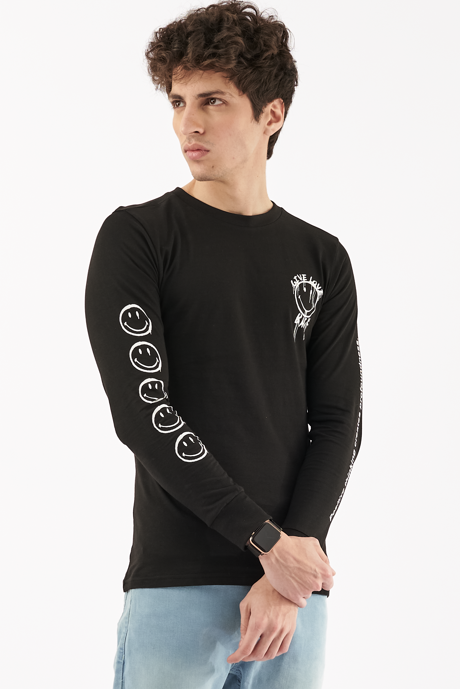 Men's Emoji Graphic T-Shirt Black