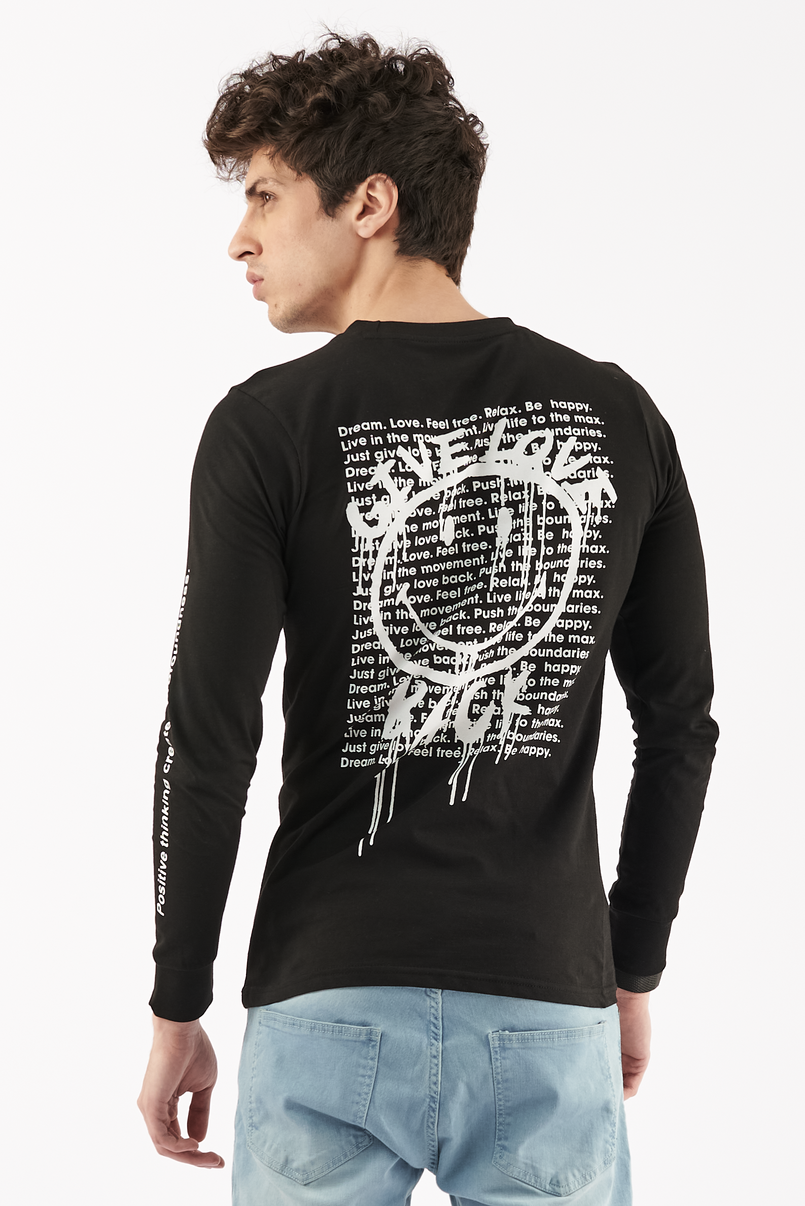 Men's Emoji Graphic T-Shirt Black
