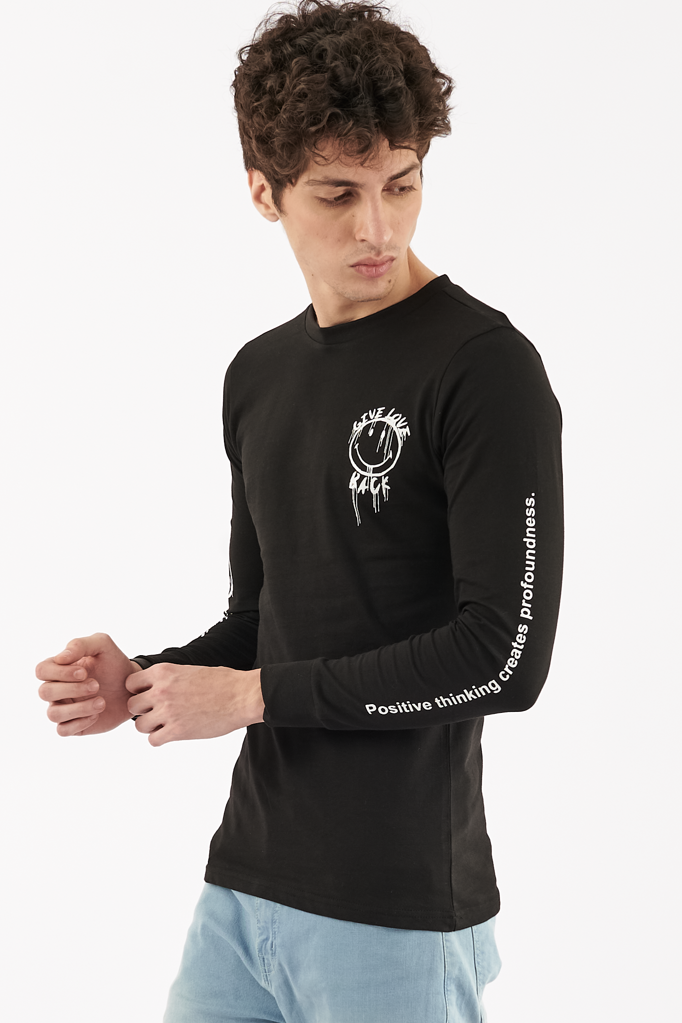 Men's Emoji Graphic T-Shirt Black