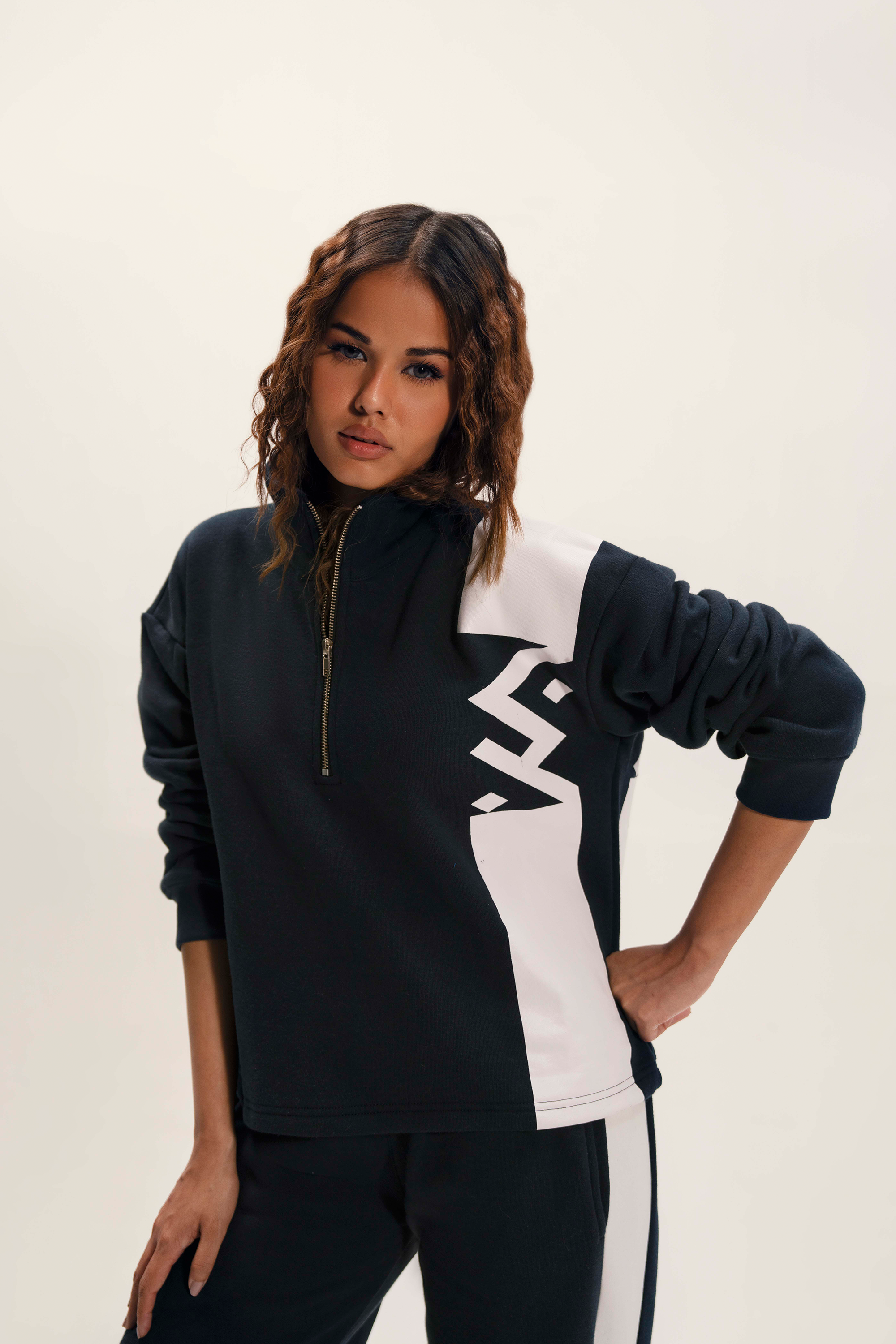 Women's Half Zipper & Sweatshirts & Bottom