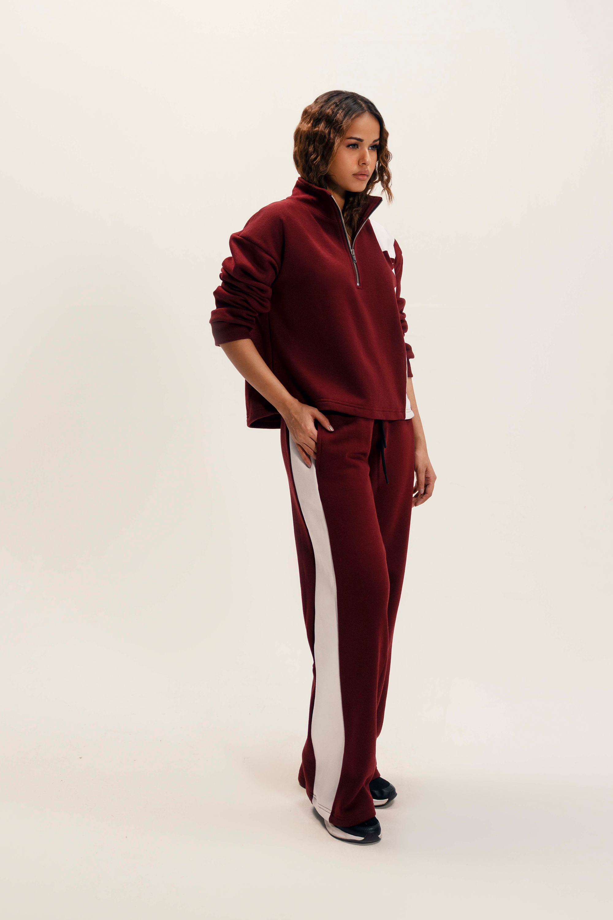 Women's Half Zipper & Sweatshirts & Bottom