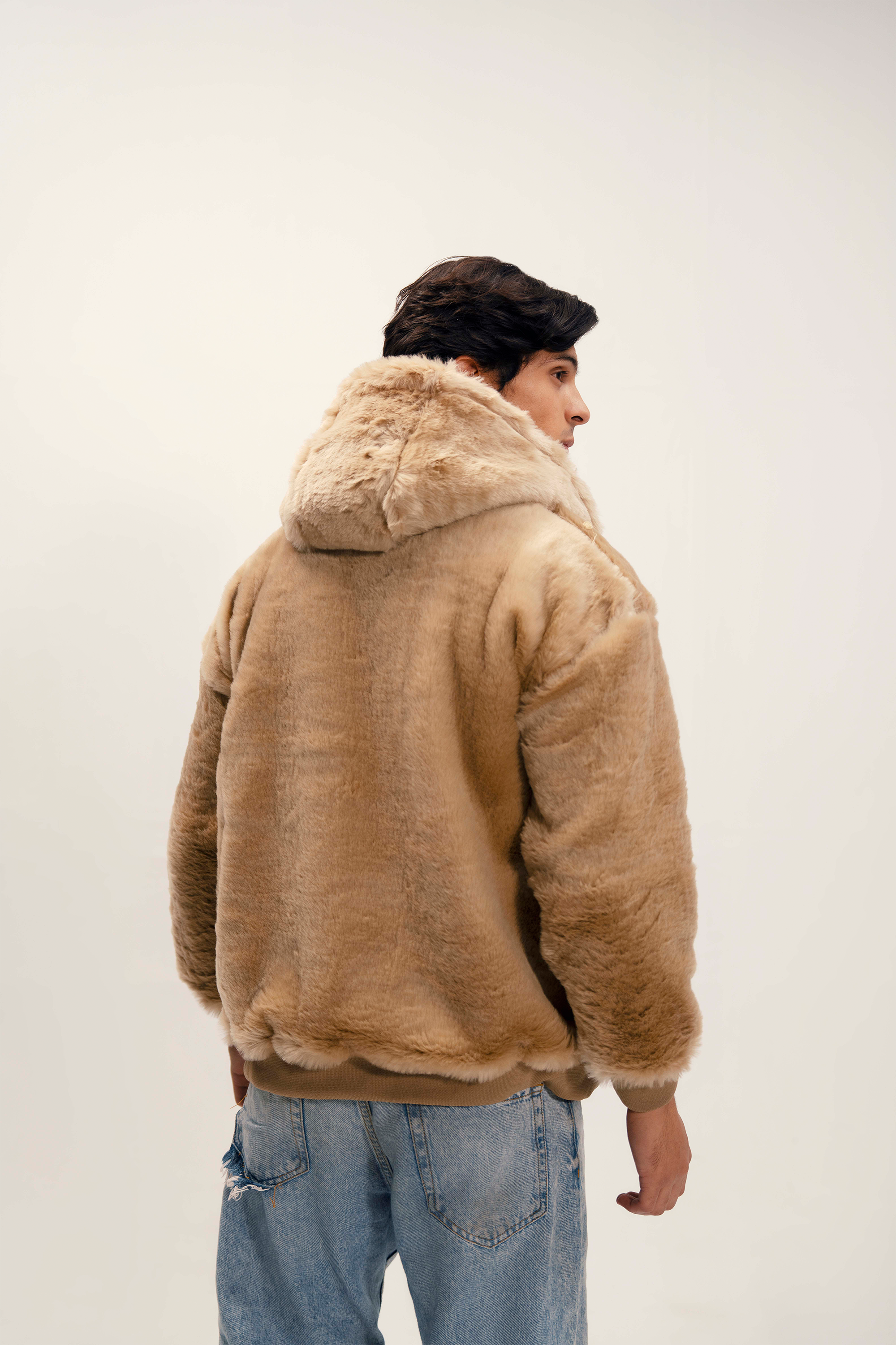 Unisex Oversized Fur Hoodie