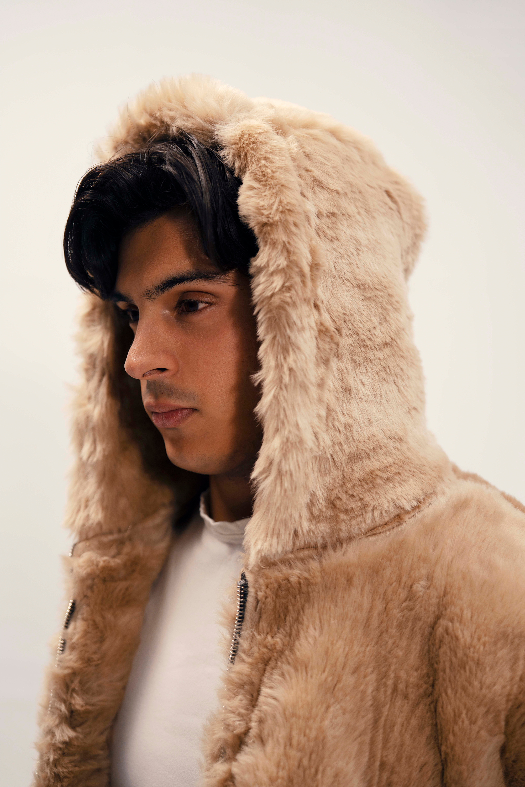 Unisex Oversized Fur Hoodie