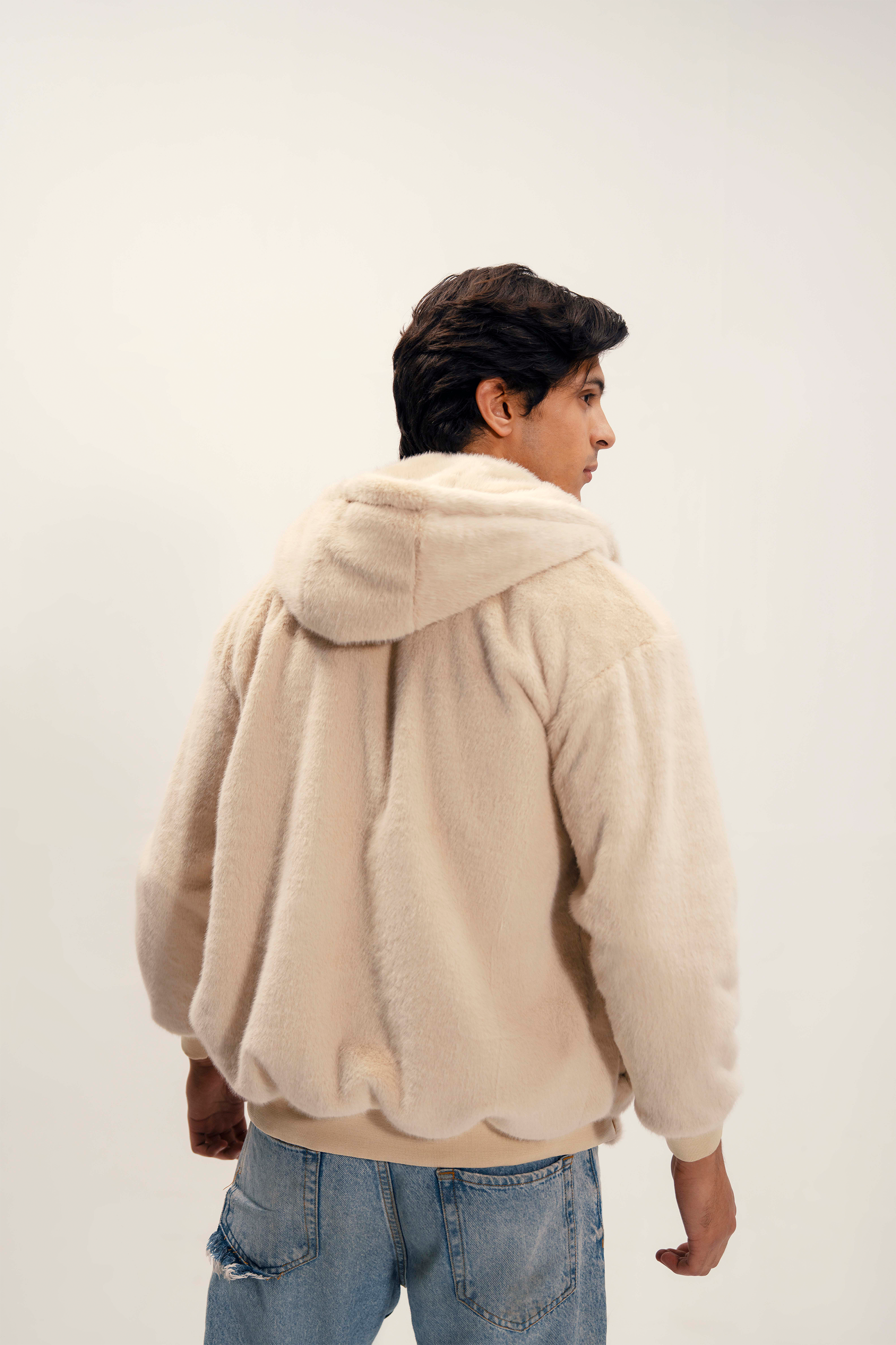 Unisex Oversized Fur Hoodie