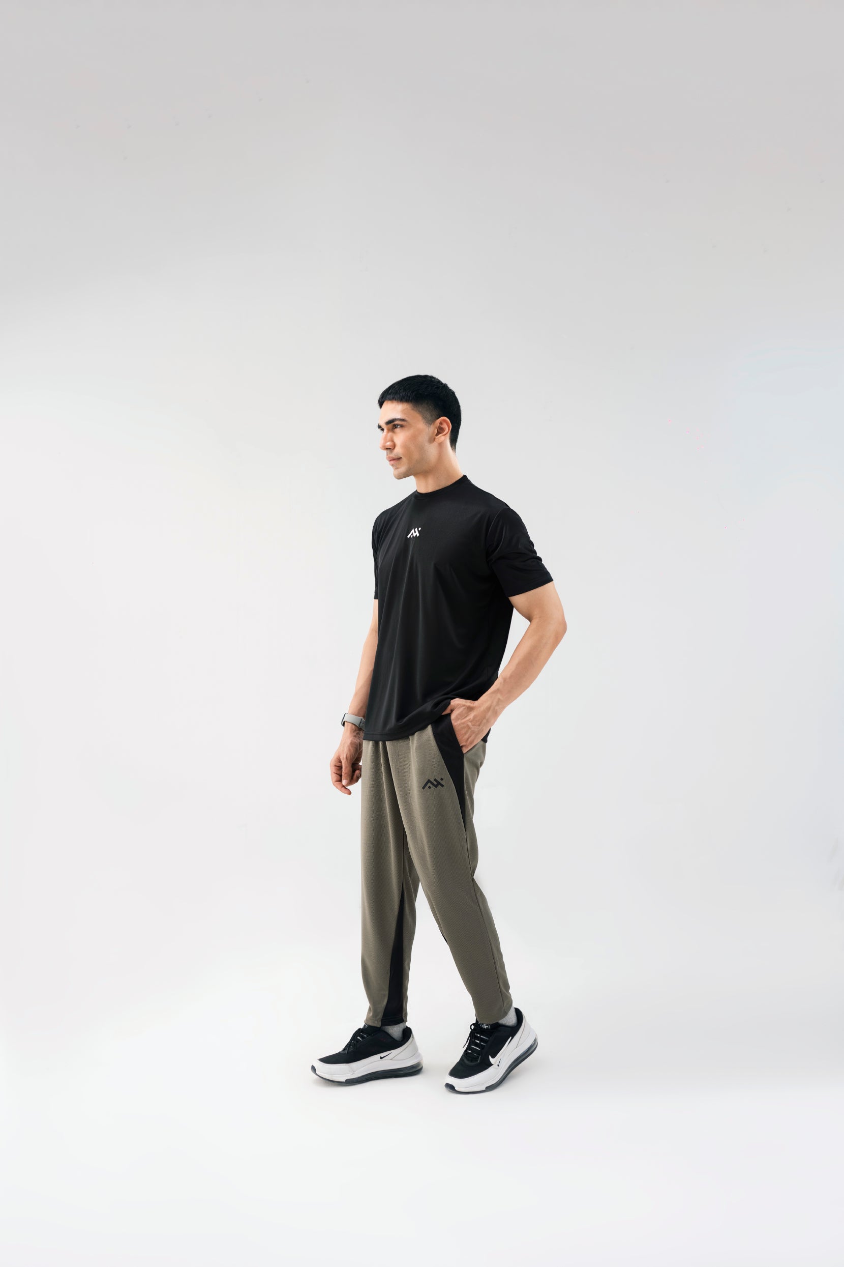 Men's ActiveFit Black Performance Tee