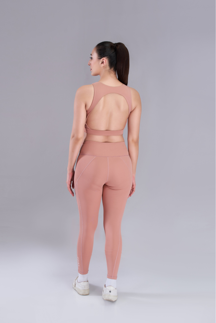 Baby Pink High Waisted Sports Leggings