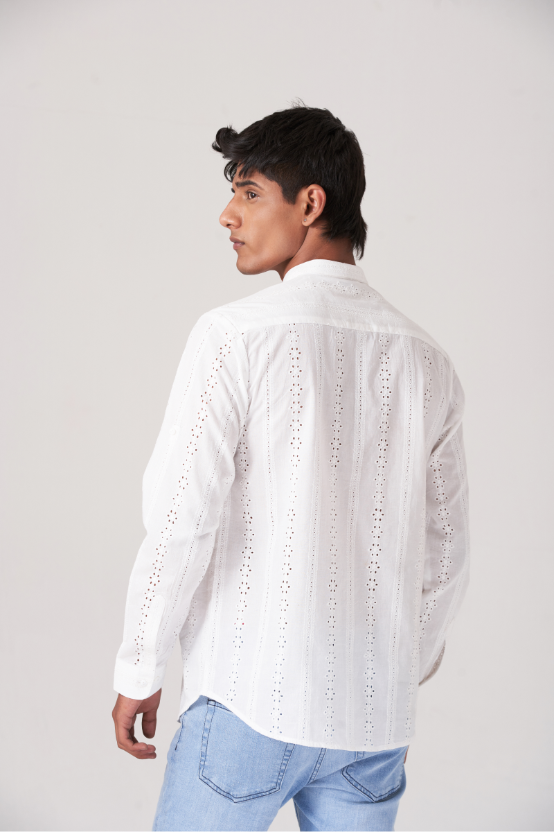 White Classic Ivory Button Shirt