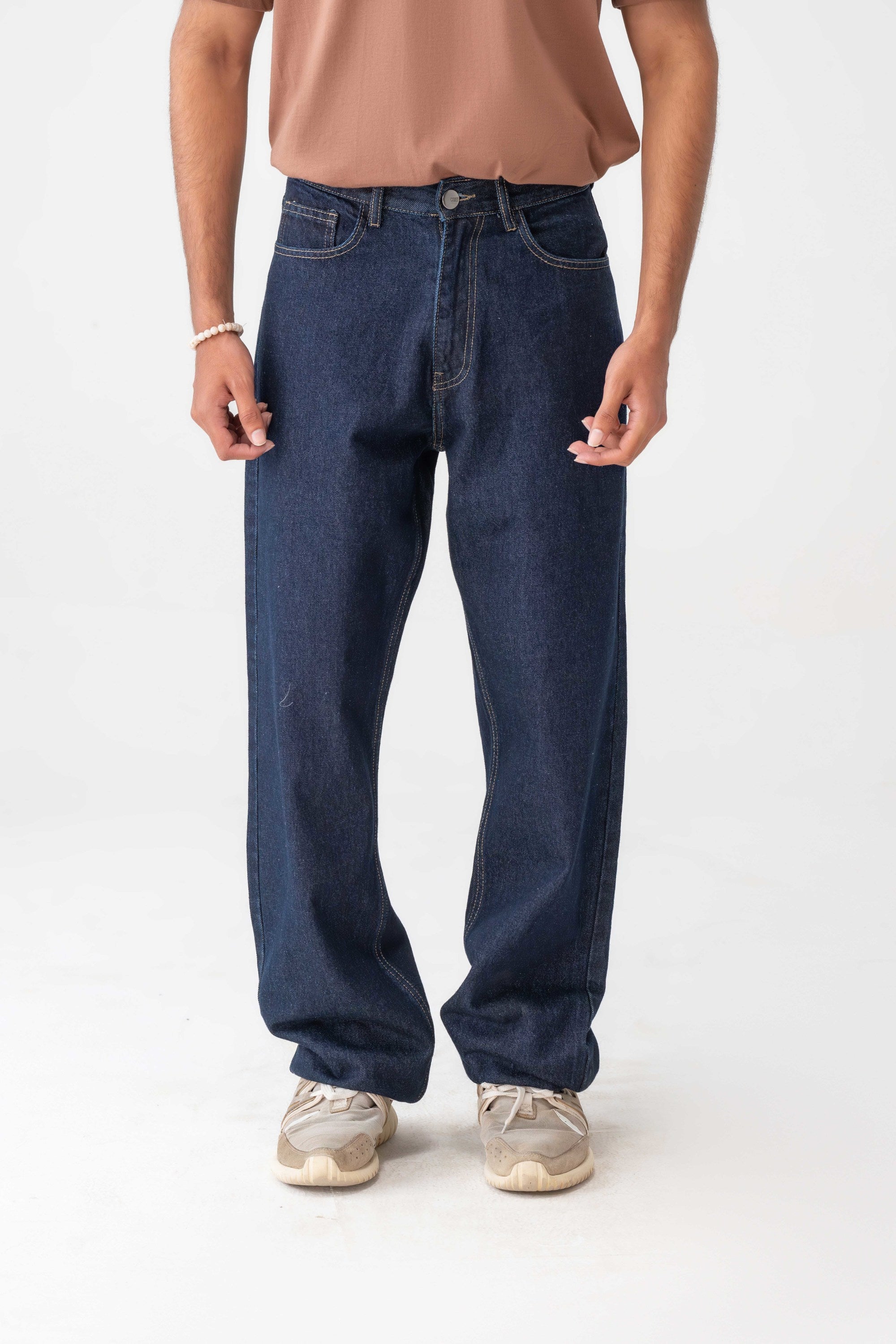 Straight Leg Denim Jeans – Men