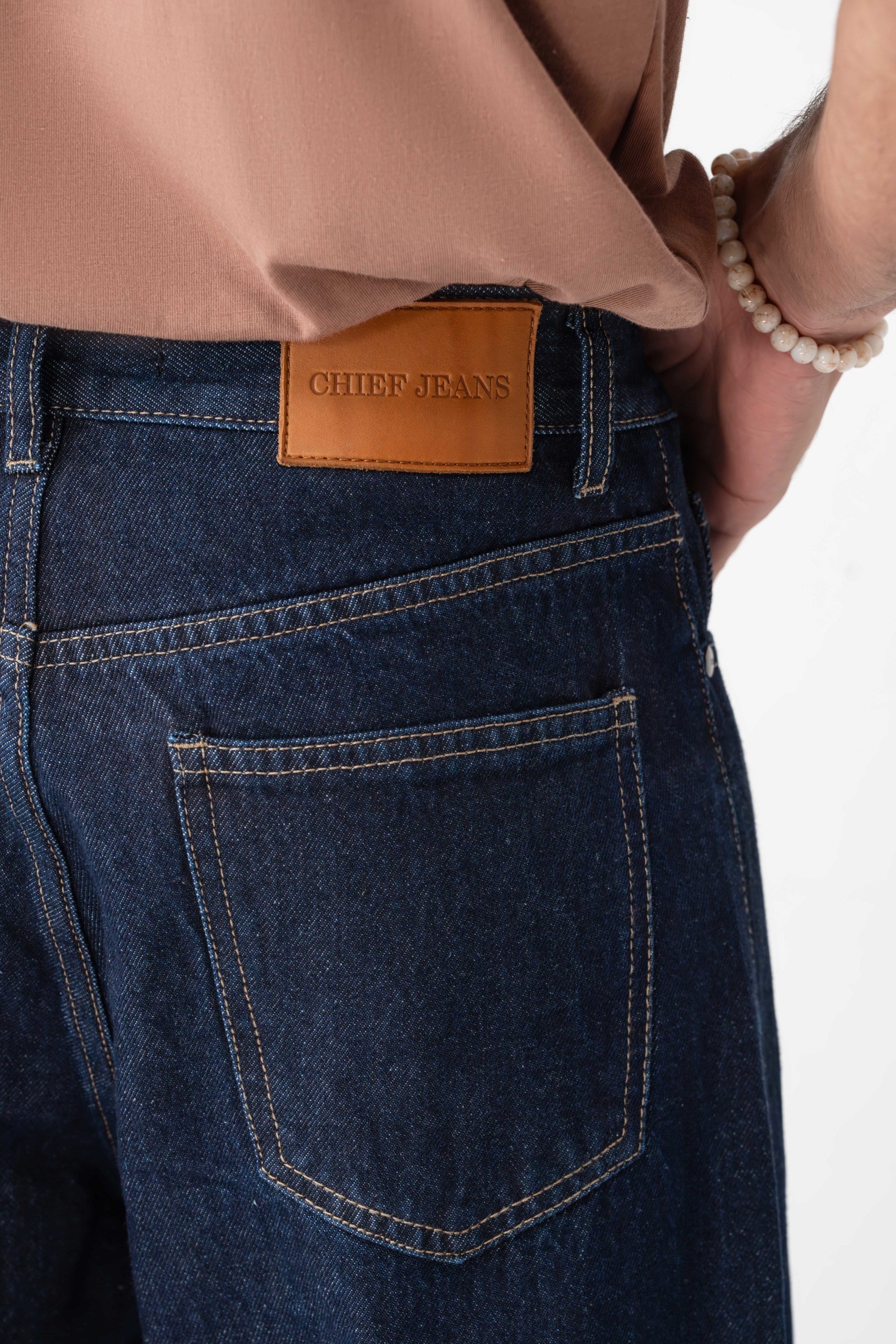 Straight Leg Denim Jeans – Men