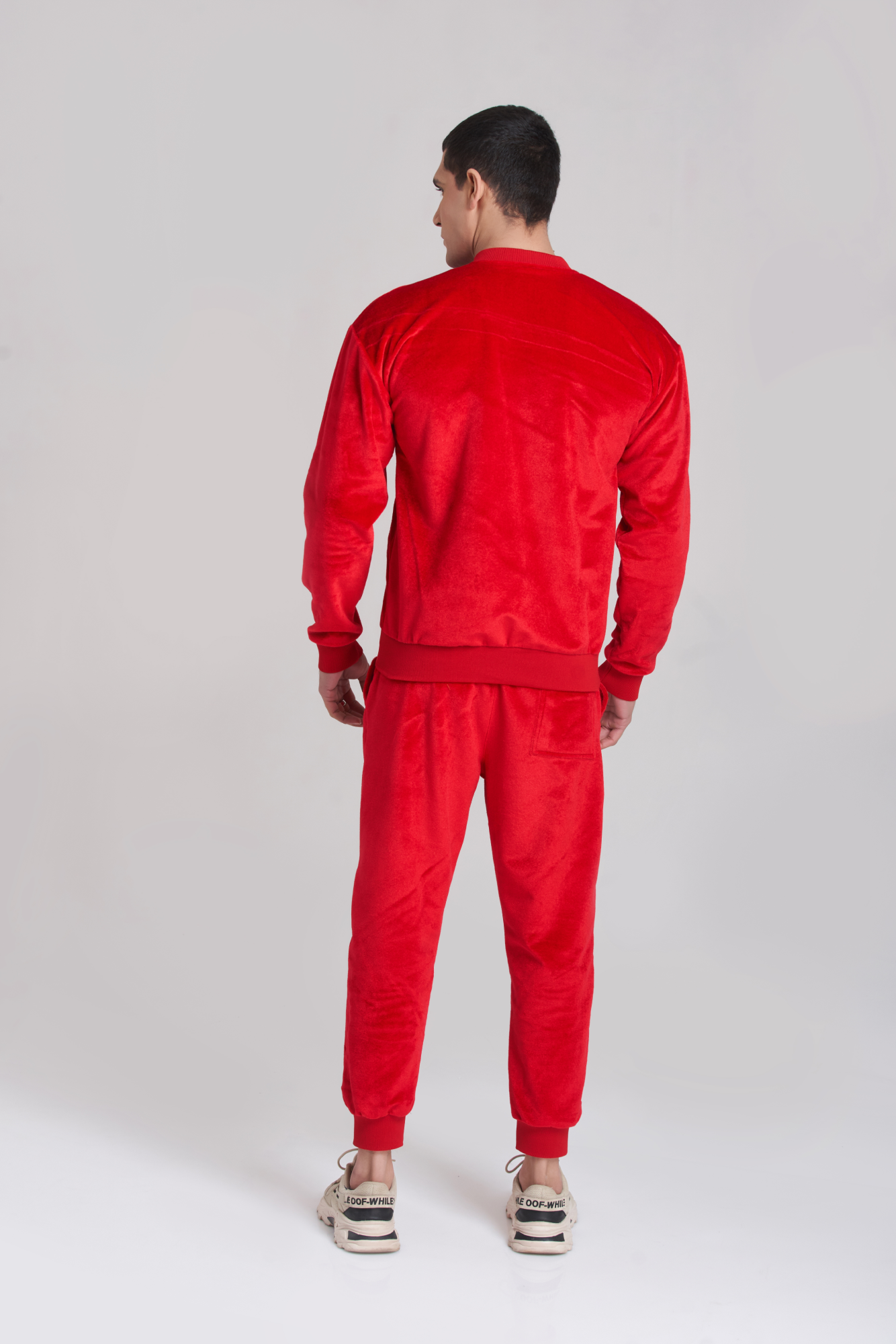 Retro Red Velvet TrackSuit - Men