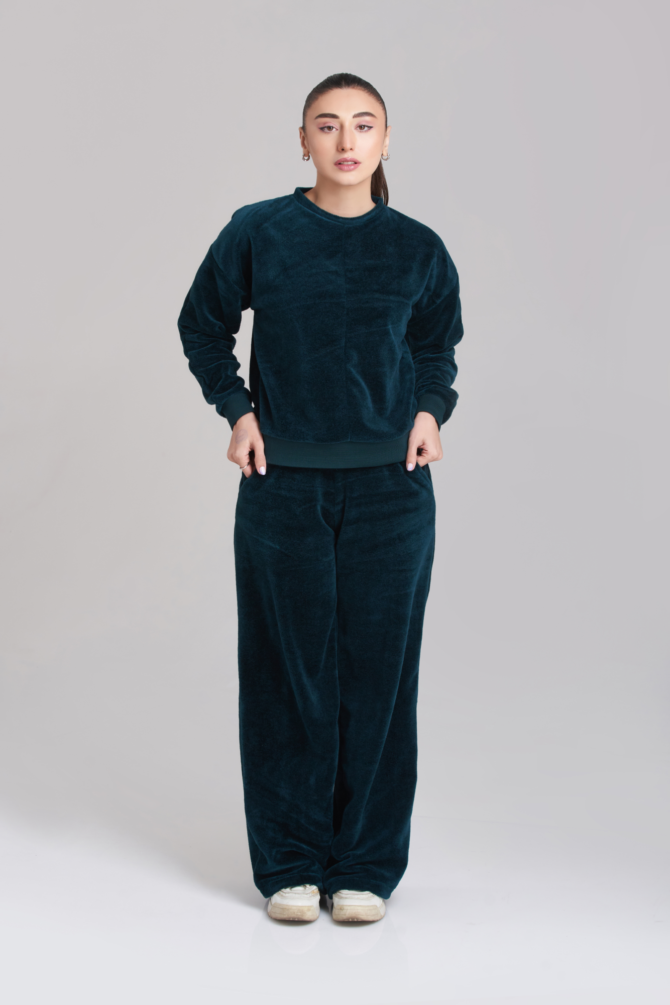 Fleece Velvet Tracksuit Women