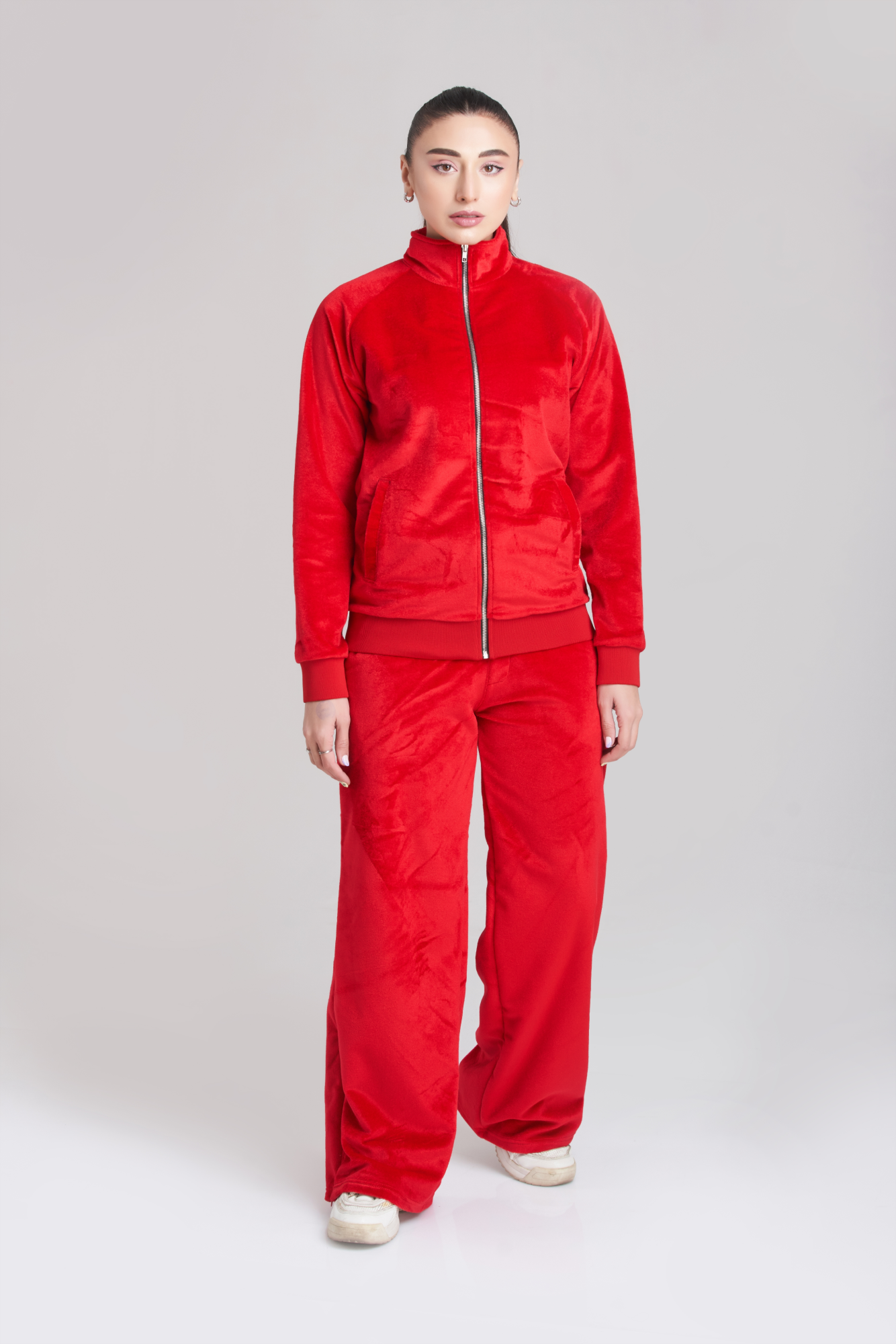 Womens velvet top adidas tracksuit