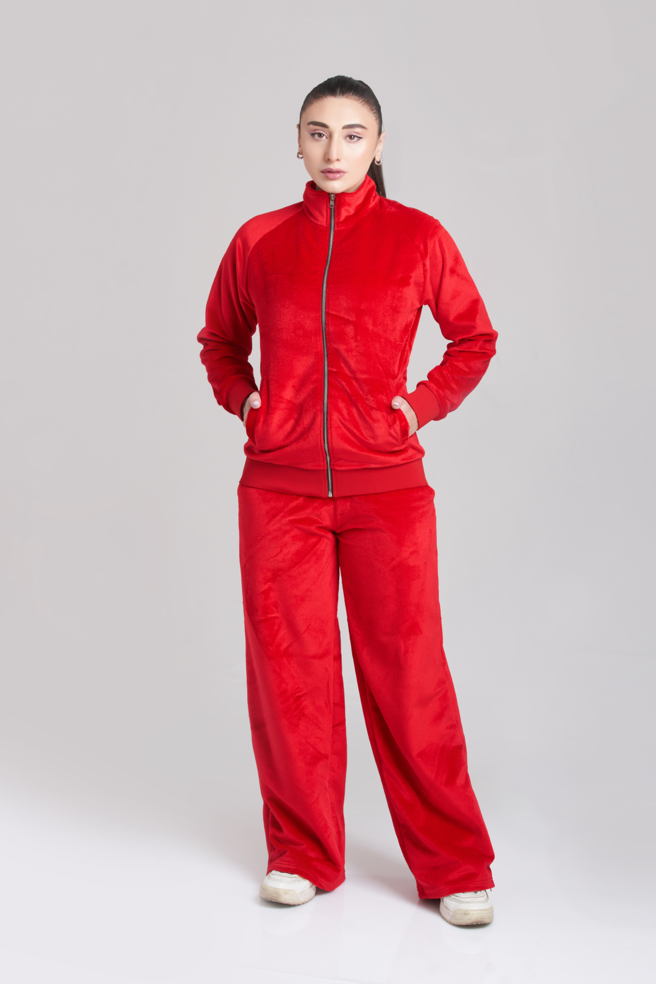 Velour Velvet Tracksuit - Women