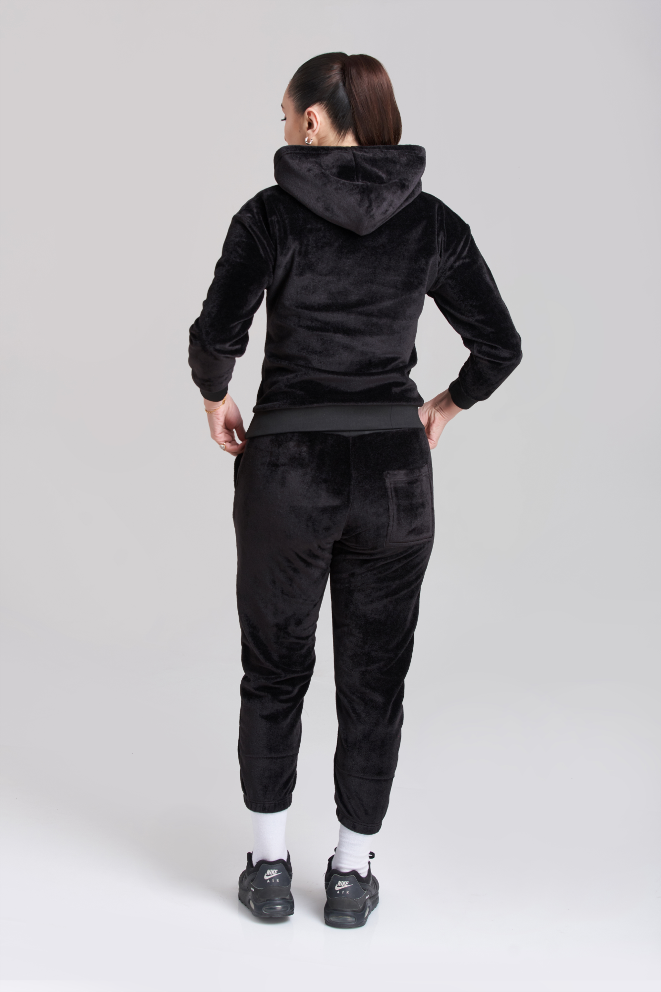 Rib Chief Velvet Hoody Tracksuit - Women