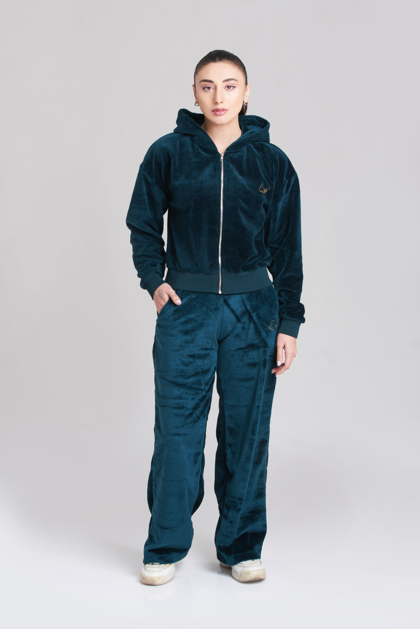 Emerge Zipper Hoody TrackSuit - Women