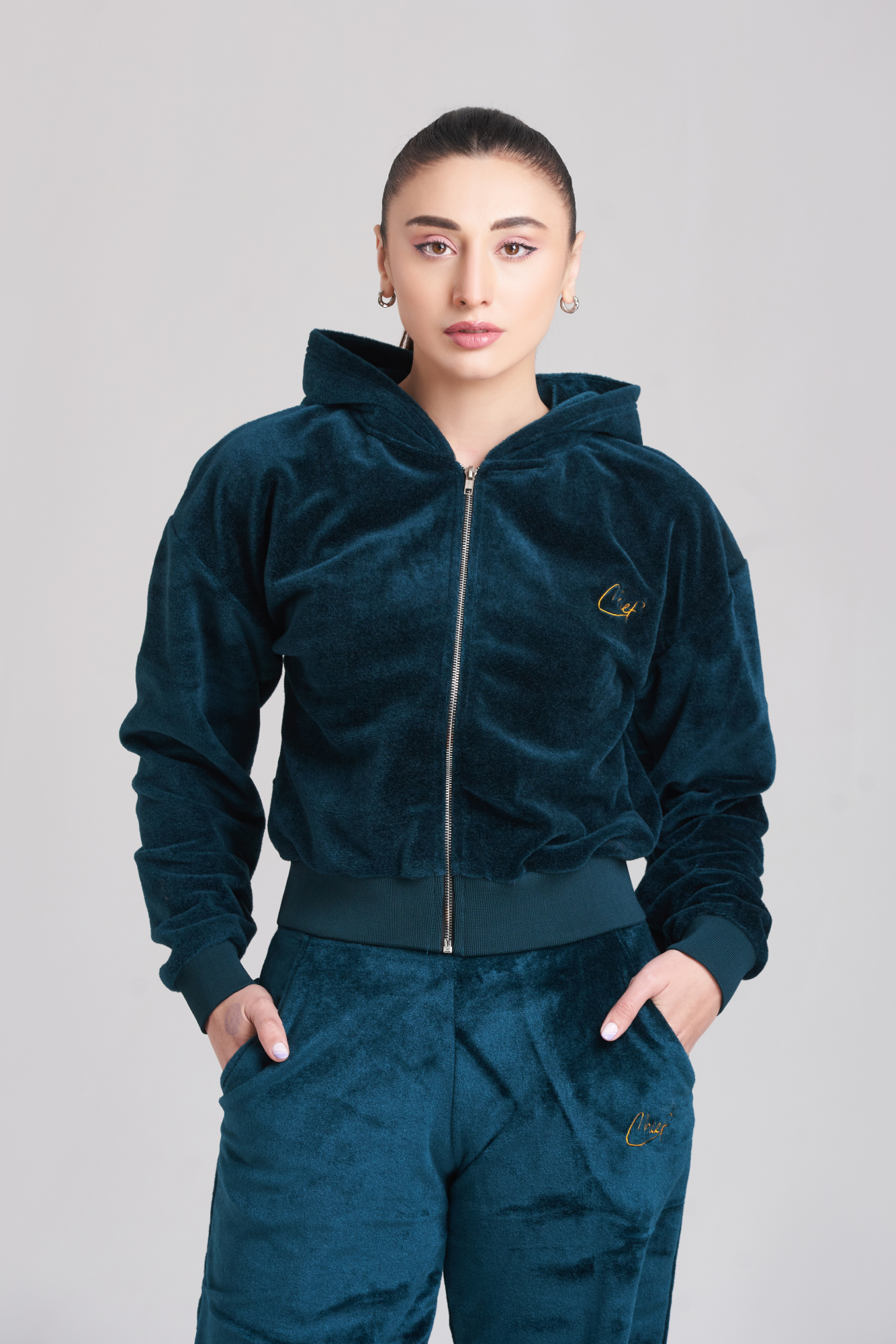 Emerge Zipper Hoody TrackSuit - Women