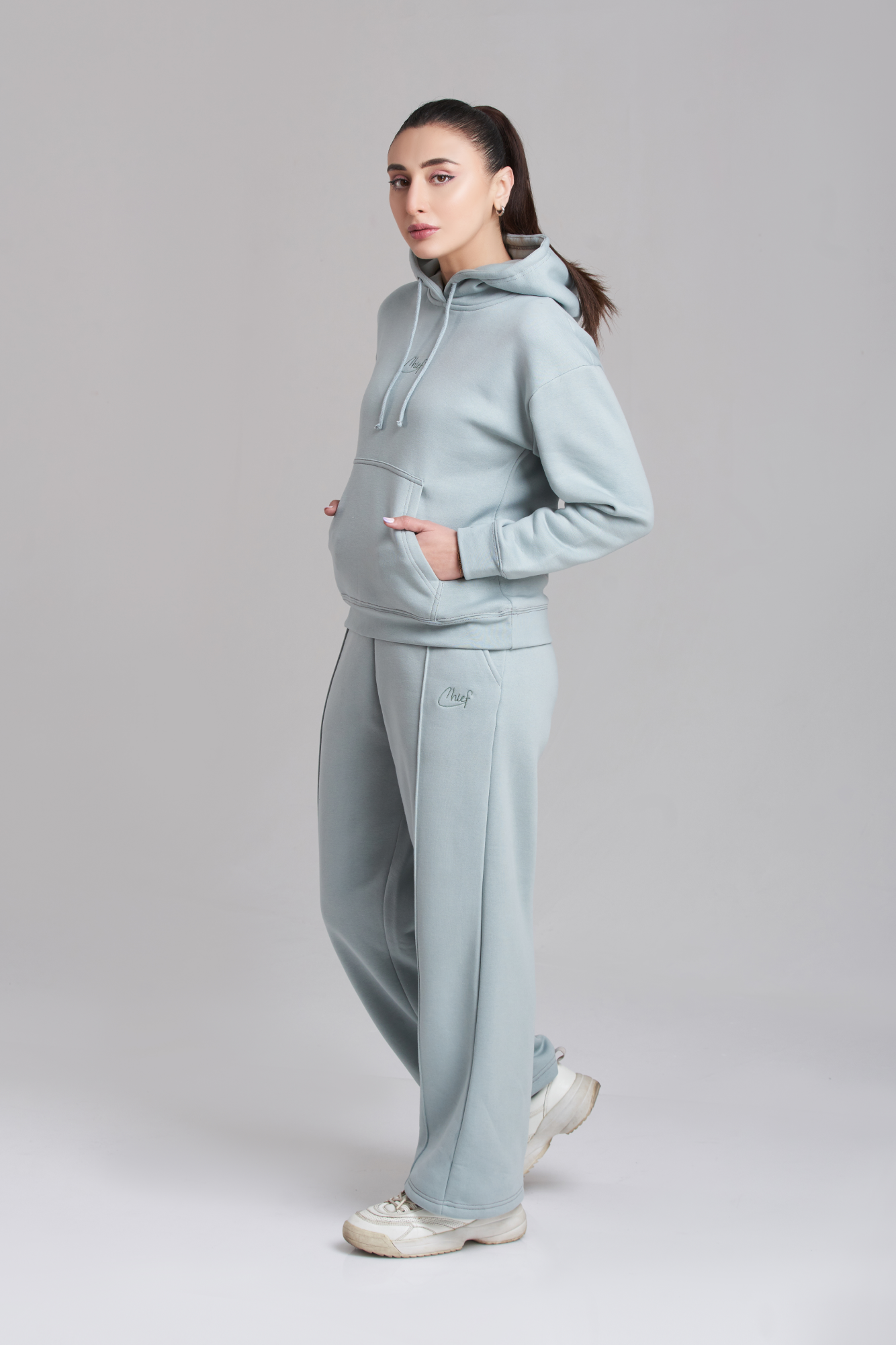 Classic Oversized Hoody Tracksuit - Women