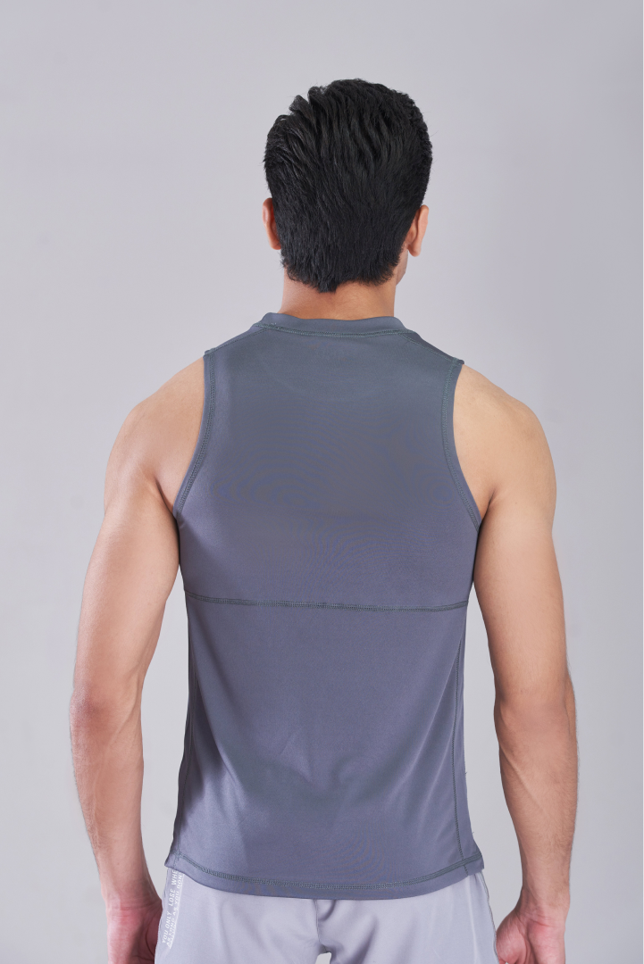 Baller Gym Tank - Teal Grey