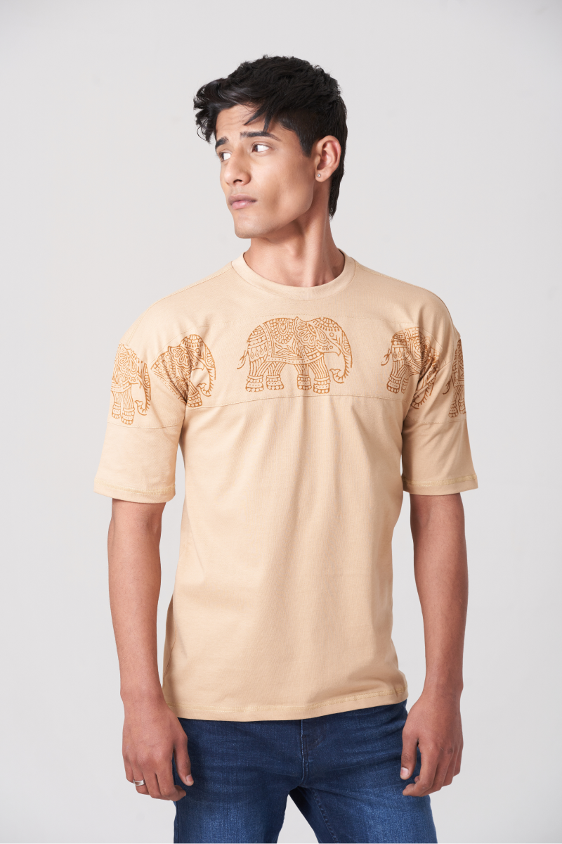 Elephant Printed Style T-Shirt