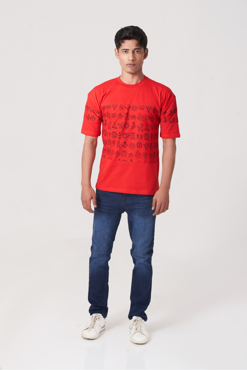 Red Iconic Style T-Shirt - Main Image