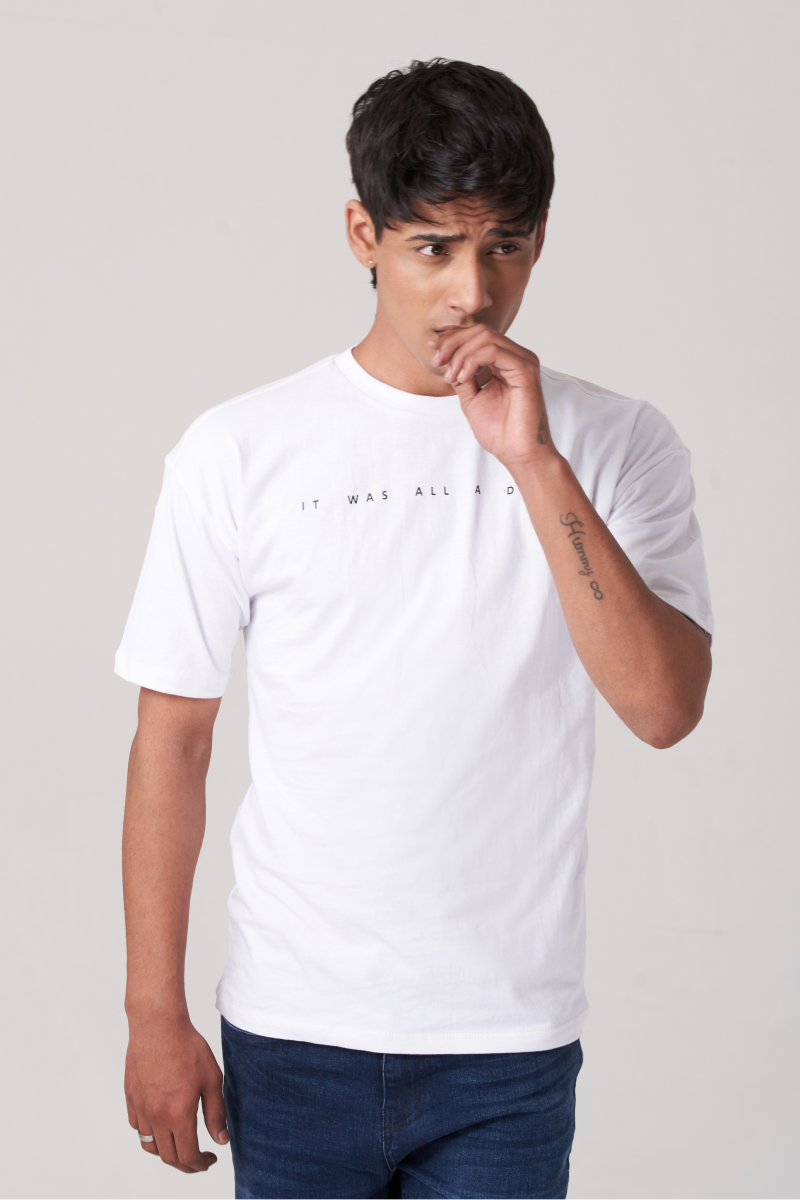 White Simple Round Neck T-Shirt