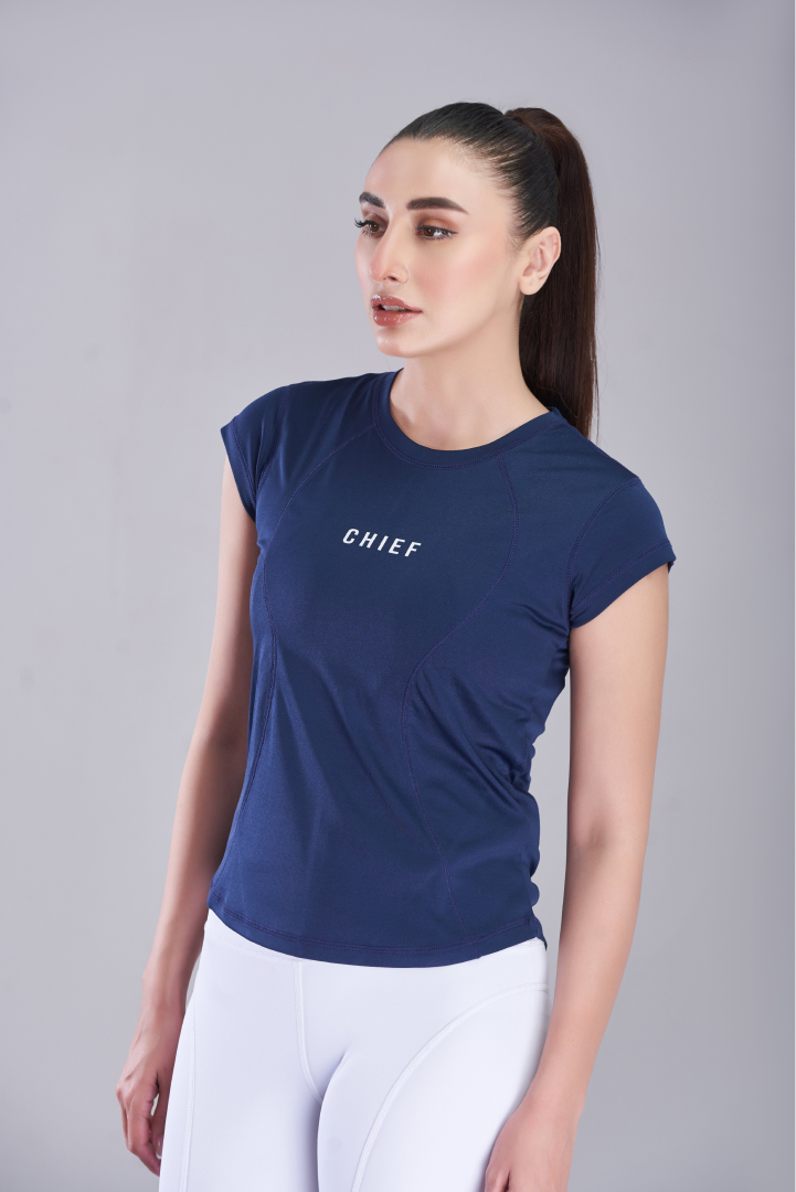 Navy Blue Stride Level Up T-Shirt