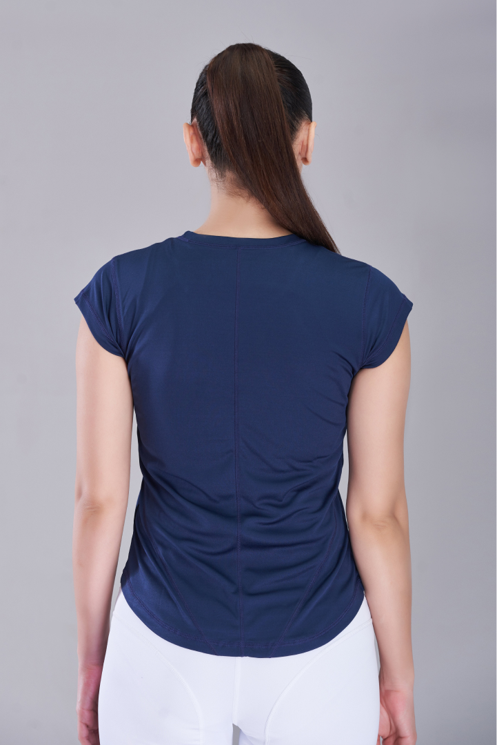 Navy Blue Stride Level Up T-Shirt
