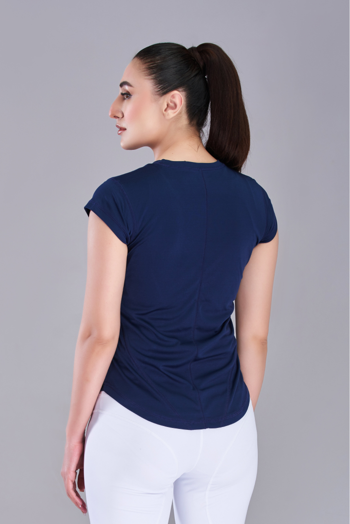 Navy Blue Stride Level Up T-Shirt