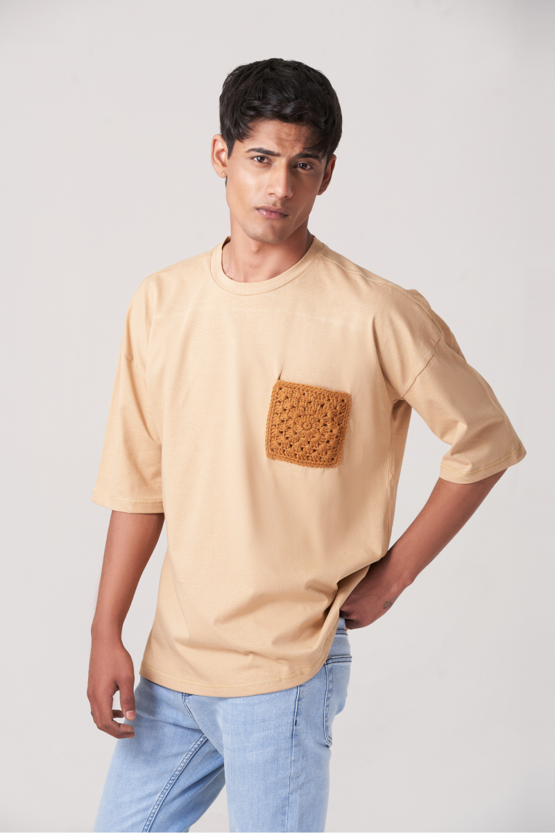 Clay Pocket Style Oversized T-Shirt